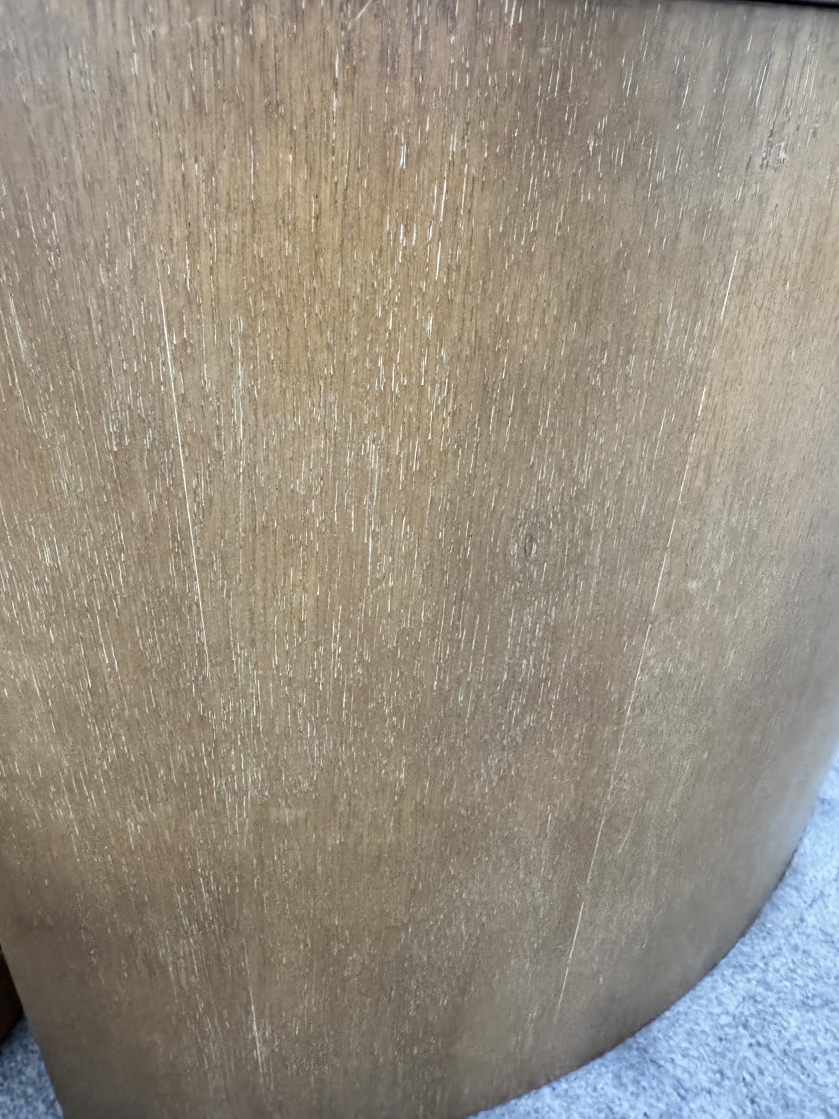 Nathan James Uchu Mid Century Modern 2-Piece Nesting Coffee Table, Round Wood Coffee Table with Storage, Light Brown customer photo 2