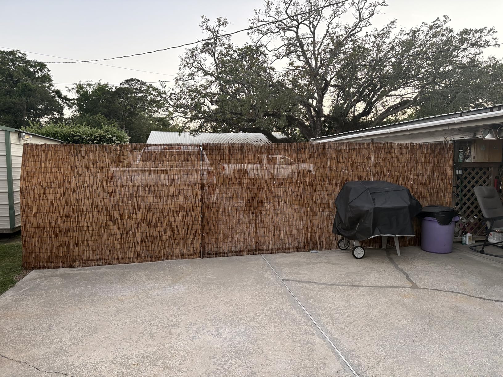 Bamboo Fence, Reed Fencing 4Feet High Bamboo Privacy Screen Outdoor for Patio, Reed Screen for Privacy Garden Backyard Balcony Natural Reed Fencing, 4x16FT customer photo 2