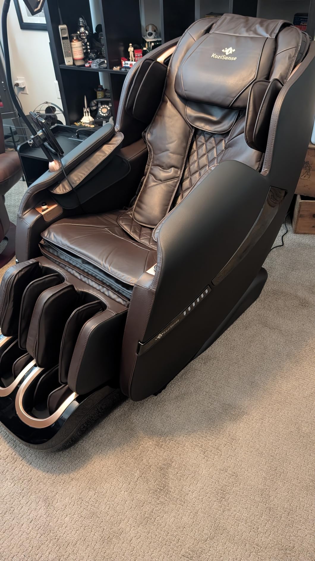 KoziSense A18 Zero Gravity Full Body Massage Chair with Heat | Phone Holder, Bluetooth Speakers, 12 Auto Modes, 6 Manual Modes, Voice Control, Body Scan, Back Chest Calf Heat customer photo 1