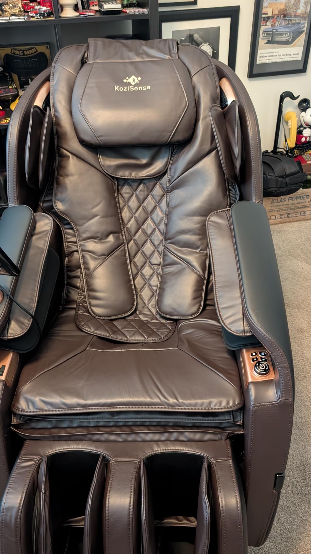 KoziSense A18 Zero Gravity Full Body Massage Chair with Heat | Phone Holder, Bluetooth Speakers, 12 Auto Modes, 6 Manual Modes, Voice Control, Body Scan, Back Chest Calf Heat customer photo 2