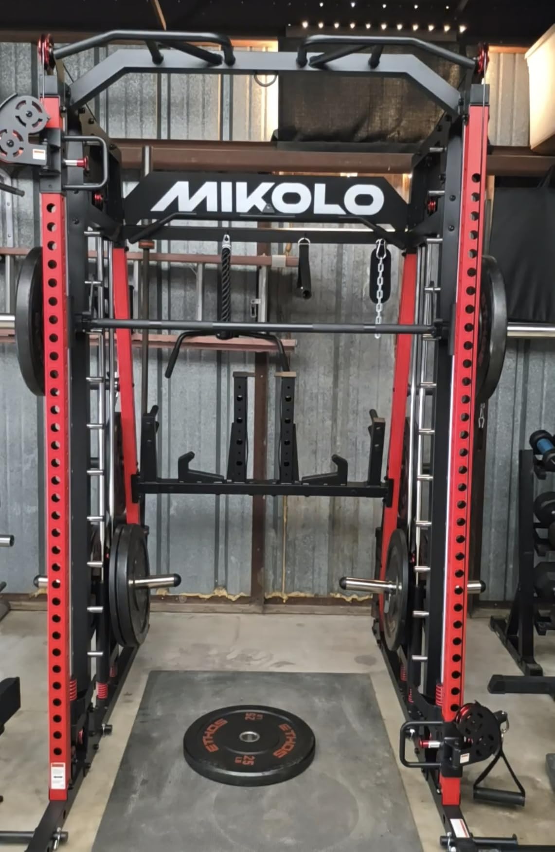 M4 2.0 Smith Machine, 2200lbs Squat Rack with LAT-Pull Down System & Cable Crossover Machine customer photo 1