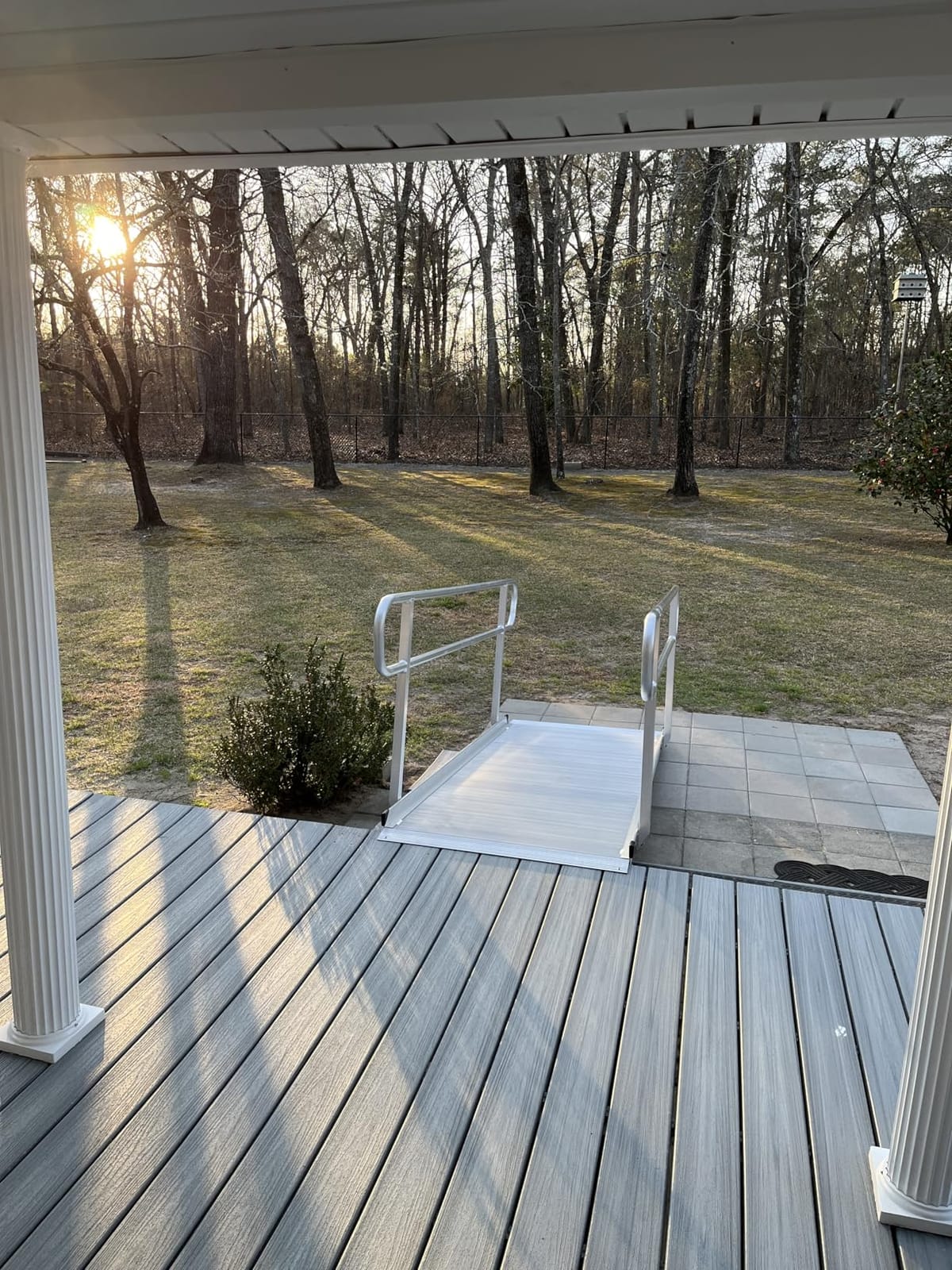 MAASTERS Ramp with Handrails 8 FT, Loading Capacity 850 lbs, ADA Compliant | non-slip surface, sturdy, waterproof customer photo 1