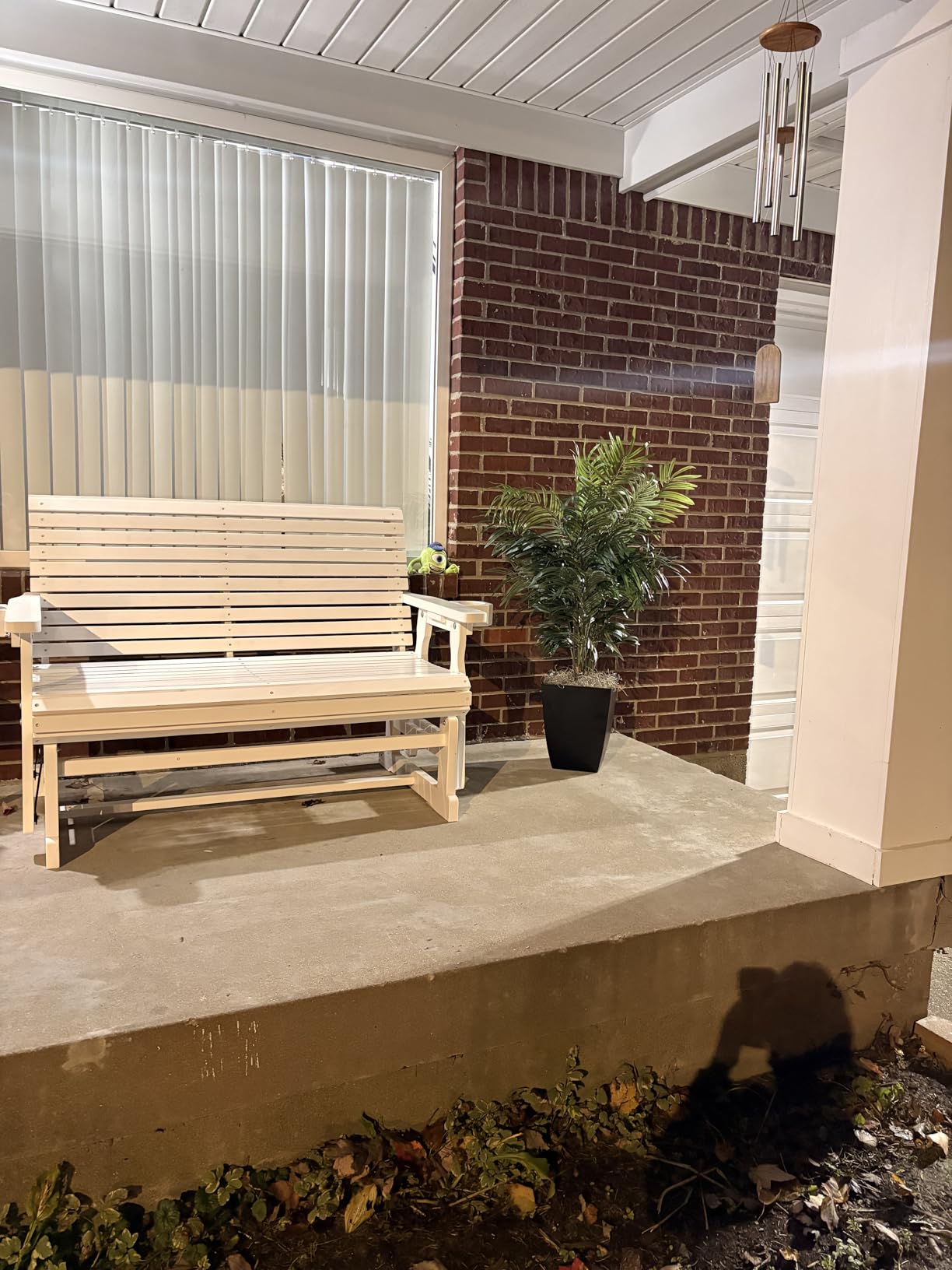 Fortune Candy Patio Glider with Cup Holders, High Roll Back and Deep Contoured Seat, Heavy Duty 800 Lb (Brown, 2-Seater) customer photo 2