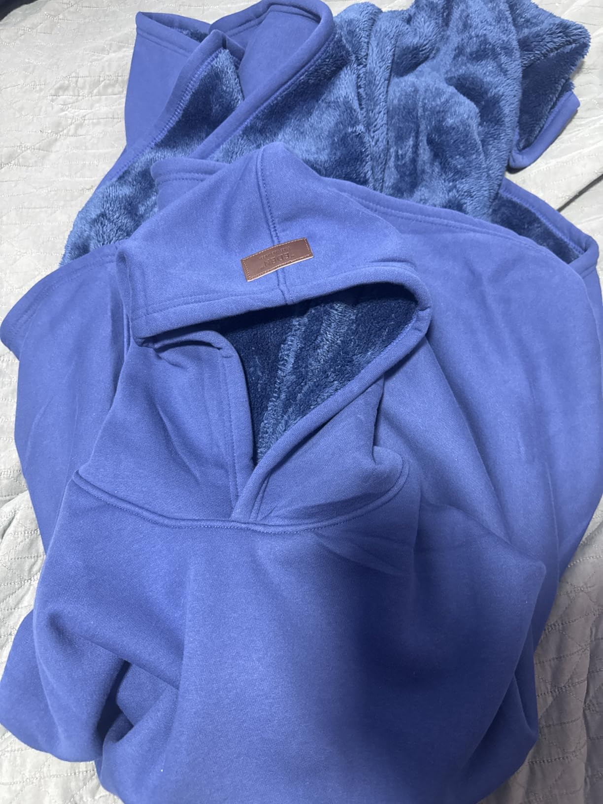 FREE THE SHEEP Eden Hoodie - Oversized Weighted Hoodie Cloak with Ultra-Soft Faux Fur Liner customer photo 3