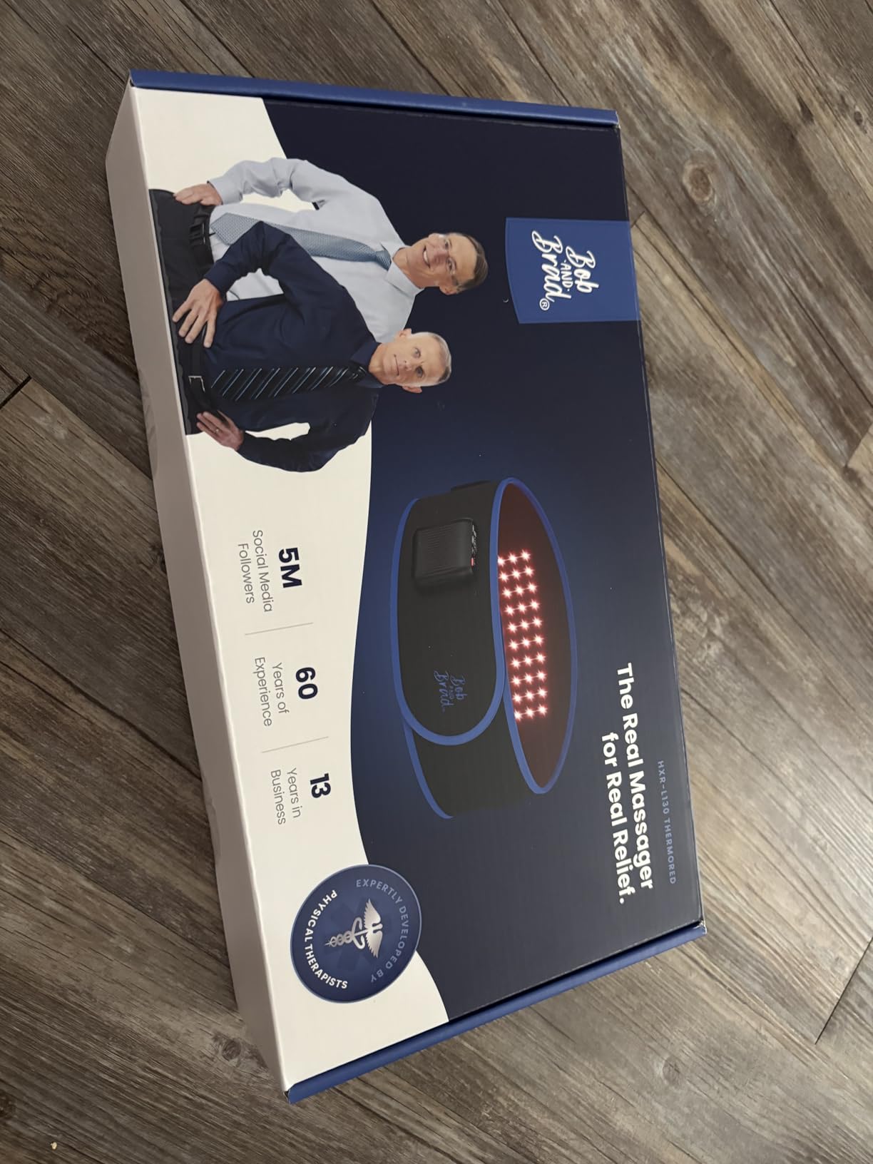 BOB AND BRAD ThermoRed Cordless Heating Pad for Lower Back with Red Light - FSA Wearable Lower Back Heating Pad, 660nm Red + 850nm NIR Light, 4 Heat Levels, Gentle Vibration, 15min Timer, HSA Eligible customer photo 2