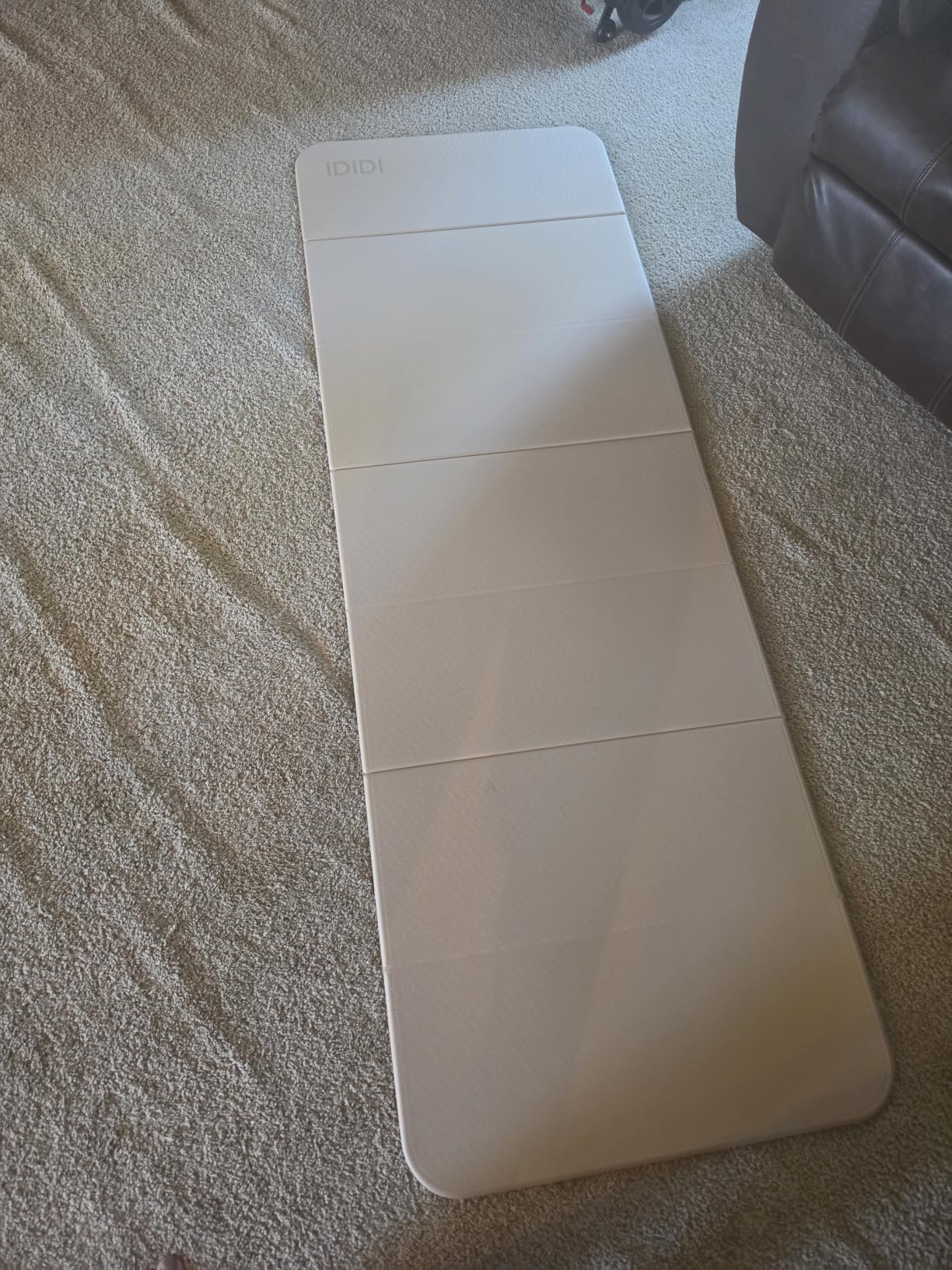 Foldable Yoga Mat Extra Thick 0.32 Inches (8mm) | SGS-certified, odorless POE. Non-slip surface & no curling edges. Great for yoga, Pilates & home gym customer photo 1