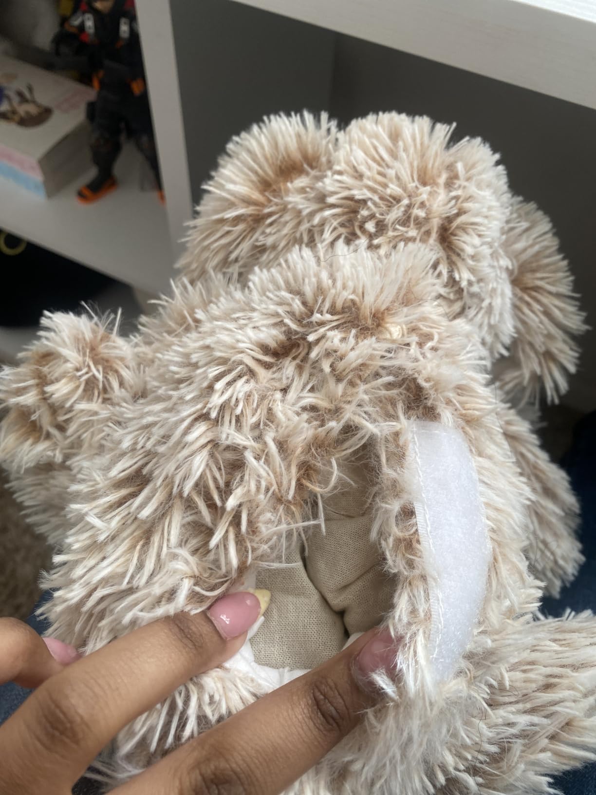 Bunny Microwavable & Weighted Stuffed Animals - 1.5 Lbs Unscented Heating Pad for Period Cramps Pain Relief and Anxiety, Cute Bunny Plush Toys Gifts for Women Girls Adults and Kids by Happy Fuel customer photo 1