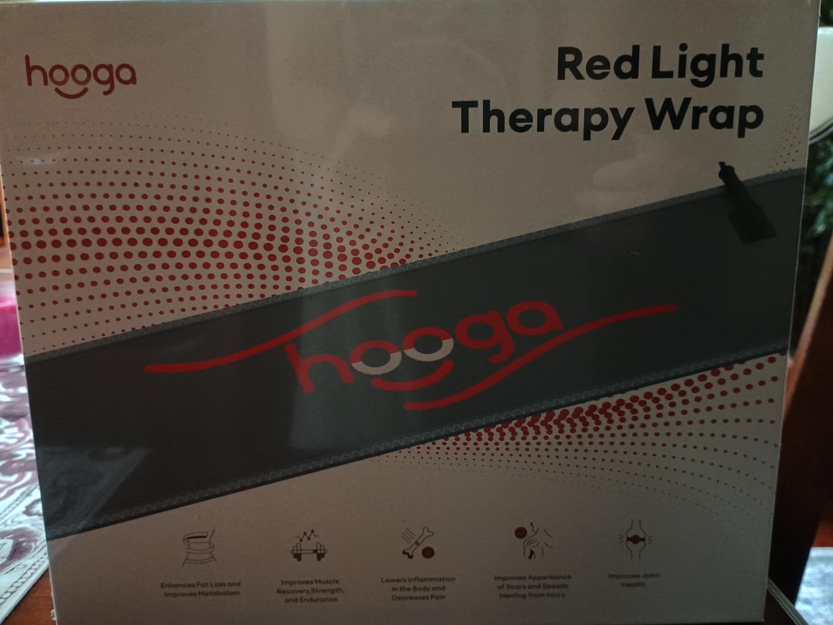 hooga Red Light Therapy Wrap, Infrared Light Belt with 405 High-Efficiency LEDs, Red & Near-Infrared LED Device for Back, Neck, Shoulder, Waist, Wrist, for Men and Women customer photo 1