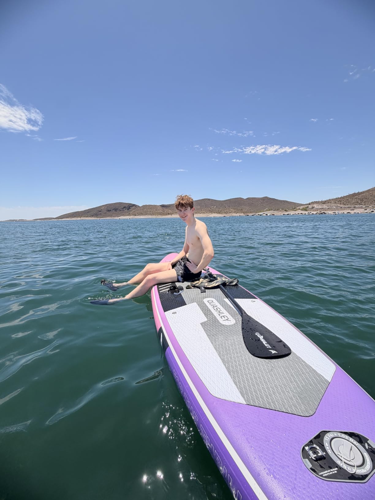 Quashley Inflatable Stand Up Paddle Board, Inflatable Paddleboards 32/34 Inch Wide, All Around SUP for Beginners with Lightweight Paddle, Hand Pump, Backpack, Leash, Durable & Portable iSUP Board customer photo 2