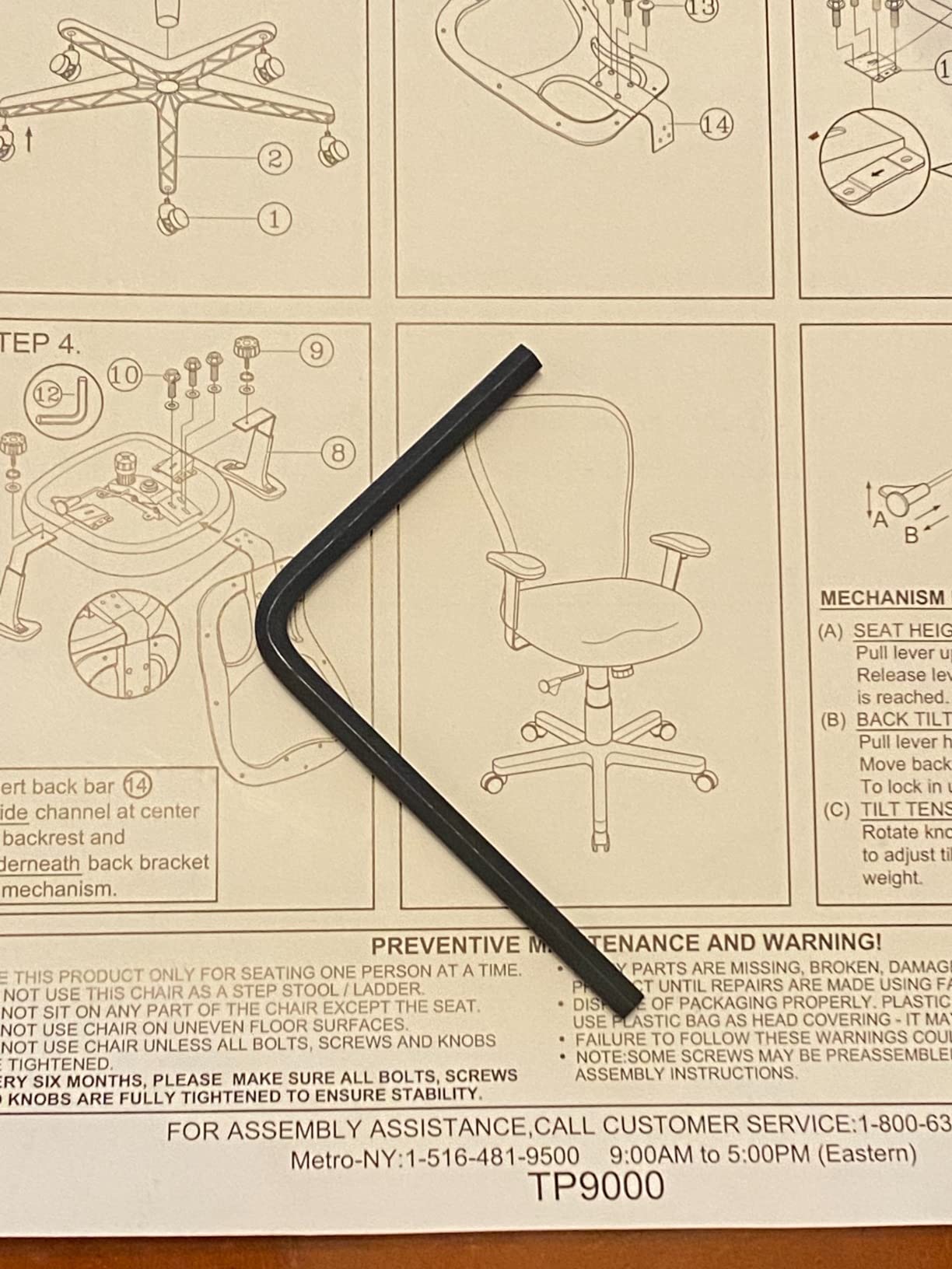 Tempur-Pedic TP9000C Mesh Swivel Task Chair with Tempur Material, Cooling Gel Layer, Adjustable Armrests, and Lumbar Support, Black customer photo 2