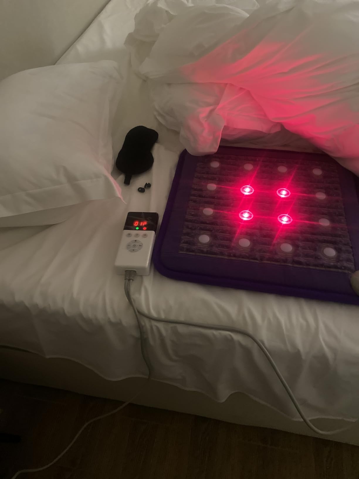 Biomat Infrared Mat | Crystal Mat for Therapy | Infrared Heating Mat | Red Light Therapy for Body | Hot Gemstone Therapy | Promotes for Muscle & Back Pain Relief | Sparkle Mat (Full Size) customer photo 1