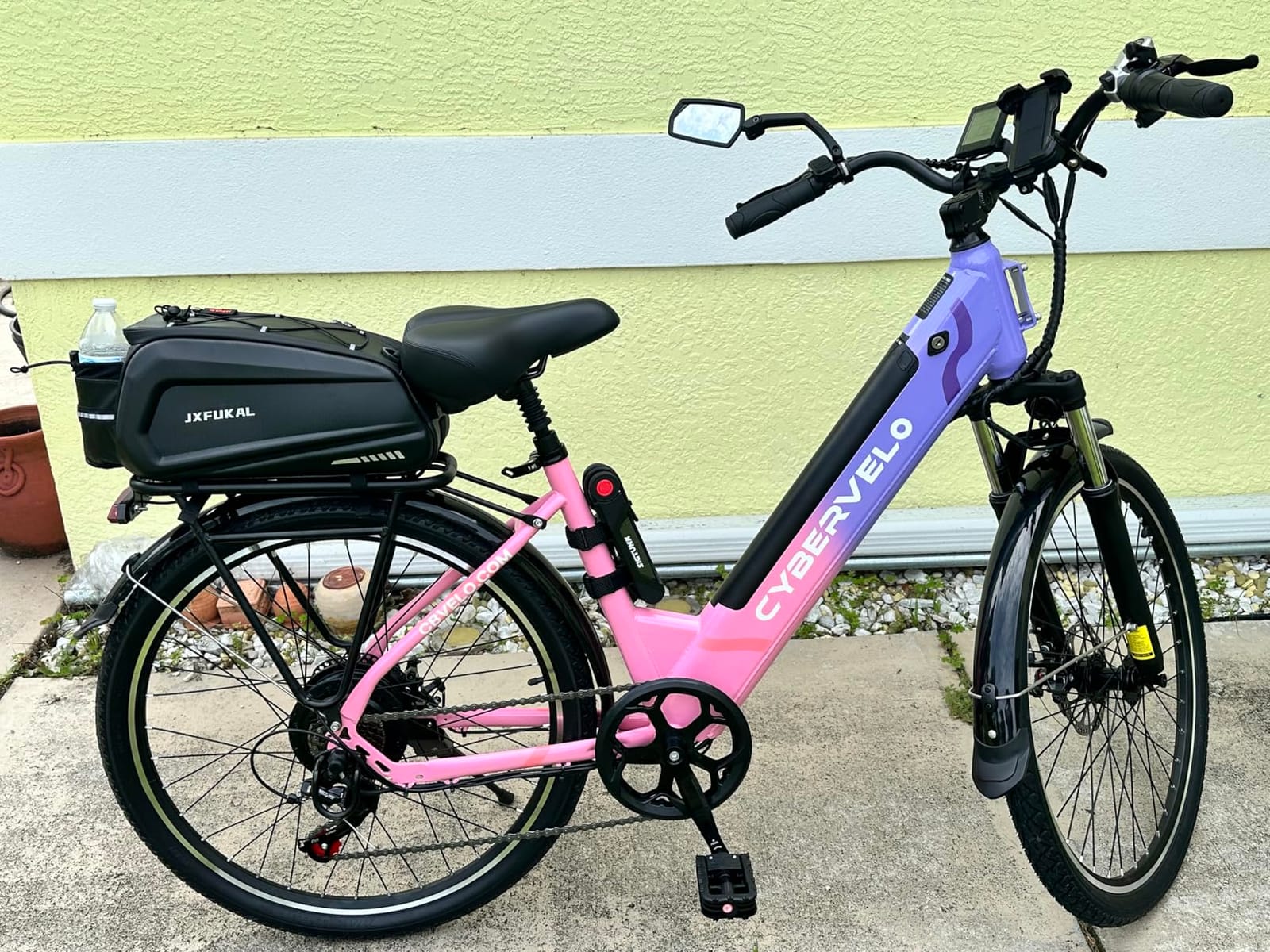 Cybervelo 750W Peak Electric Bike for Adults, up 80 Miles Removable Battery Ebike, 26