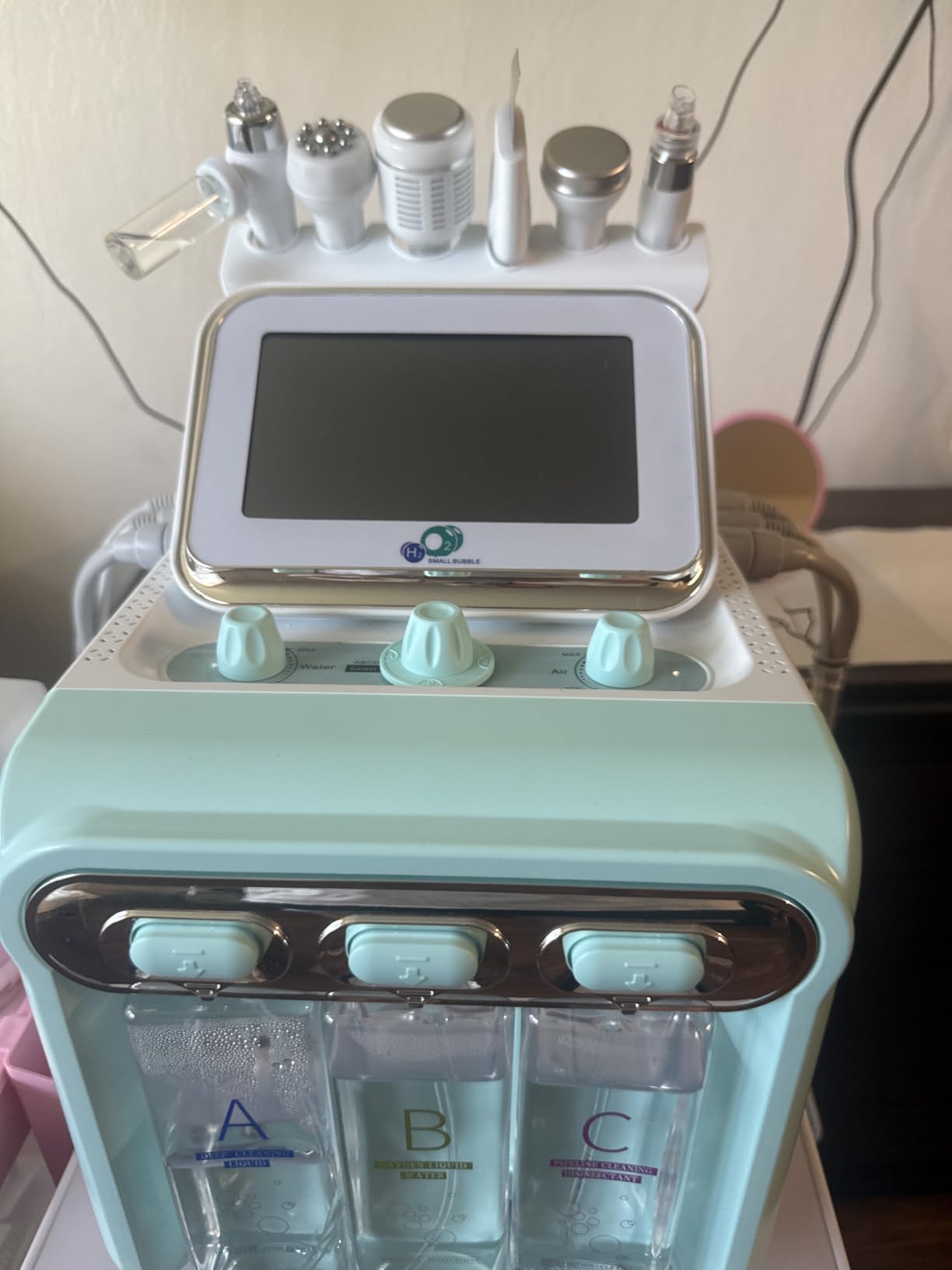 Hydrogen Oxygen Facial Care Machine Professional 6 in 1 | Face Skin Care Devices, For Home Beauty Salon customer photo 1