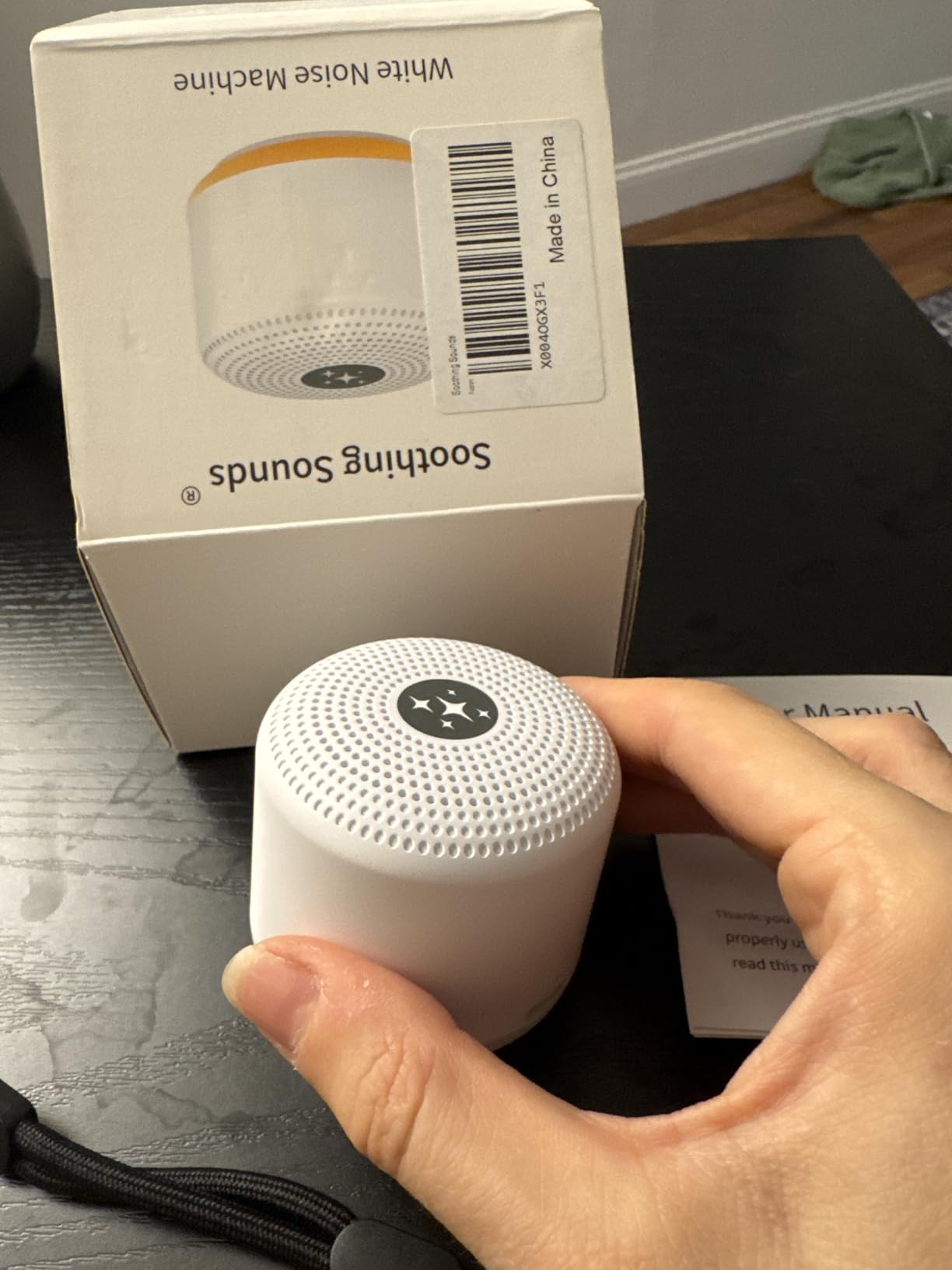 Soothing Sounds White Noise Machine Portable Sleep Machine with 30 Relaxing Sounds, 32 Volume Levels, 4 Timer customer photo 1