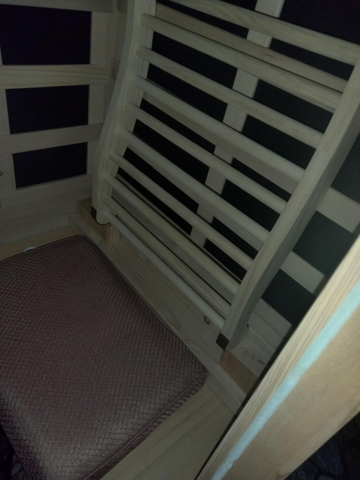 OUTEXER 2 Person Outdoor Sauna Infrared Saunas Dry Sauna Room 1800W 120V | Red Cedar and Okoume Wood Wooden Sauna Spa APP Control 7 Color Light 48.8 * 37 * 87.4inch customer photo 2