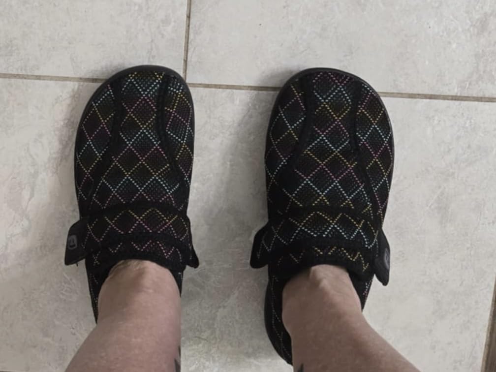 JOINFREE Diabetic Wide Walking Shoes Adjustable Upper for Women and Men, Wide Toe Box, Non Slip Sole customer photo 1