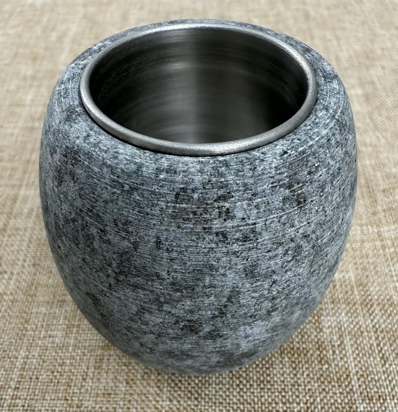 Sauna Aromatherapy Stone, Sauna Essential Oil Diffuser, Natural Rock with Stainless Steel Bowl for Essential Oils, Spa Accessories customer photo 1