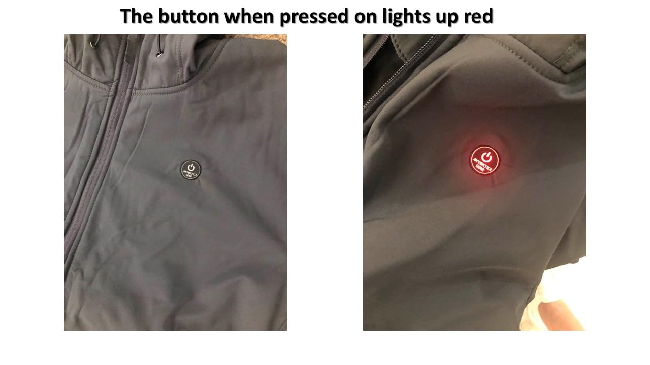 Men's Heated Jacket with 12V 15000mAh Battery, Water-Resistant Winter Softshell Hooded Coat customer photo 2
