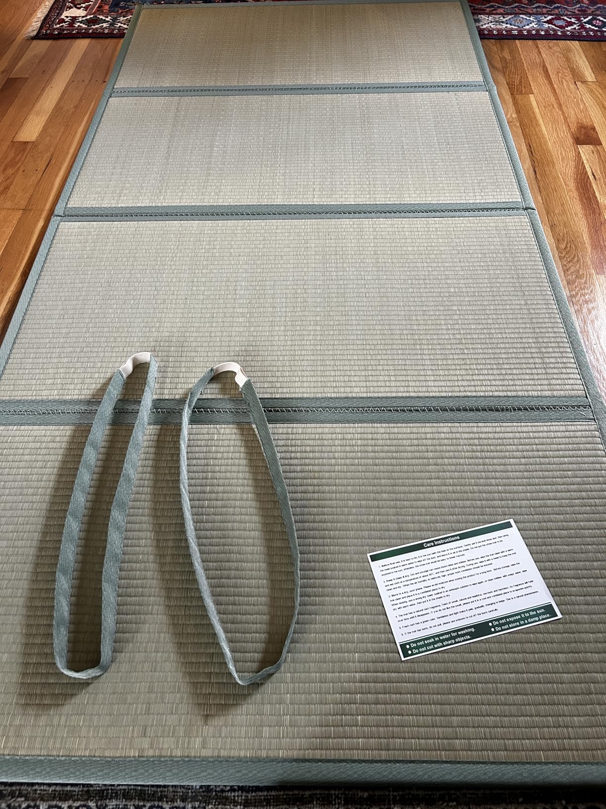 Natural Rush Grass Floor Tatami Mat, Twin XL 83