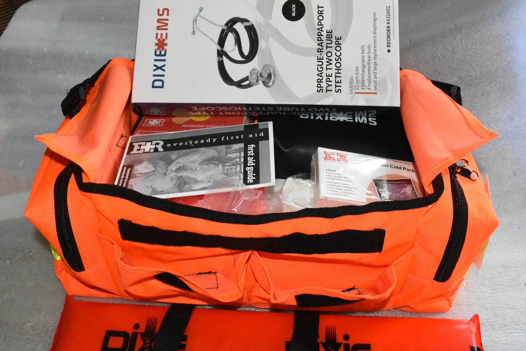 Fully Stocked EMT Trauma Bag - Tactical First Responder Medical Kit with Tourniquet, Chest Seals, Bleeding Control, Gauze, Shears & Bandages - Navy Blue customer photo 2