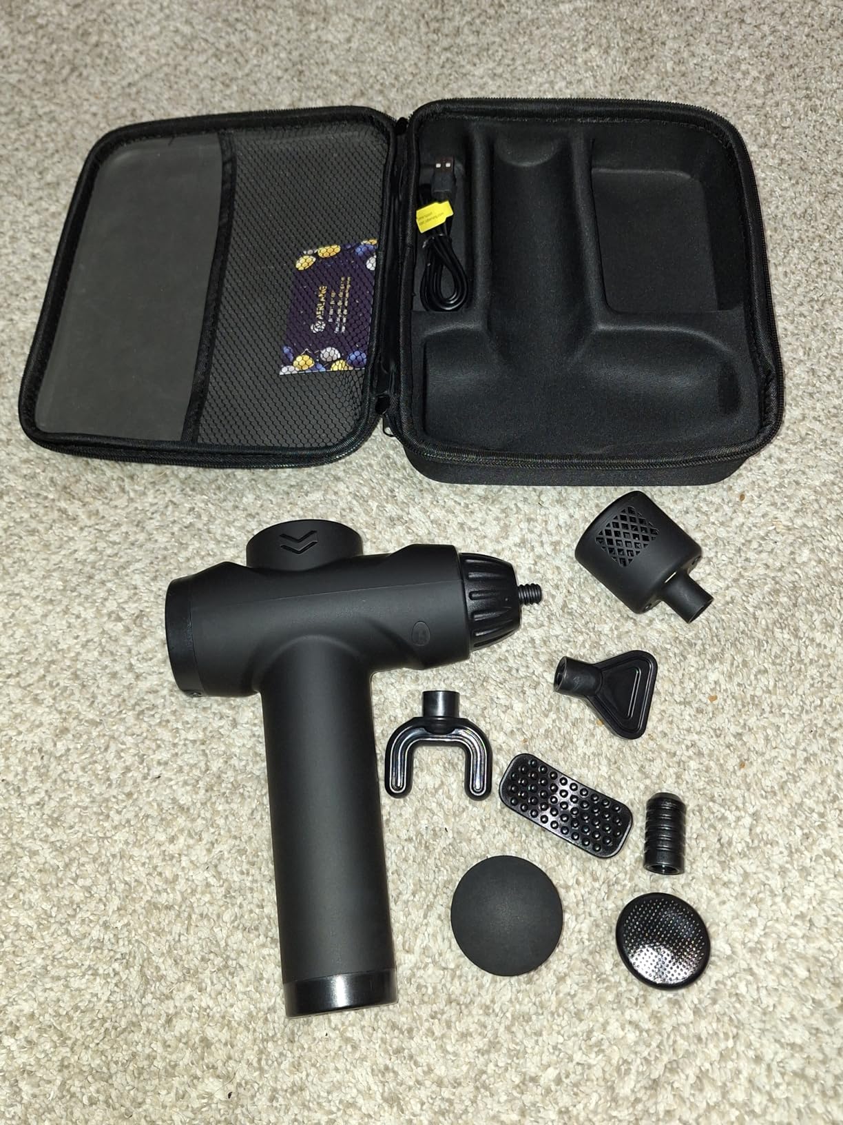 AERLANG Massage Gun with Heat and Cold, Massage Gun Deep Tissue | Back Massager for Pain Relief, Percussion Muscle Massager, Handheld Messager with 7 Heads & Silent 20 Speeds Smart LCD customer photo 2