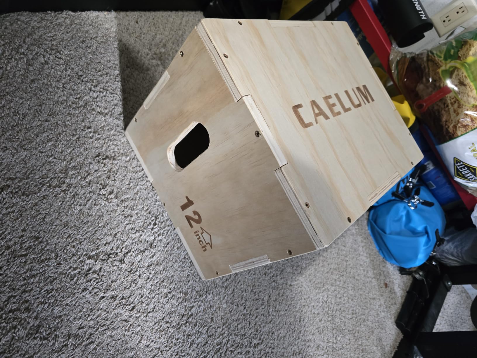 CAELUM 3-in-1 Wood Plyo Box, Non-Slip Plyometric Jump Box for Gym, Squats | 400lbs Capacity, Premium Plywood customer photo 1