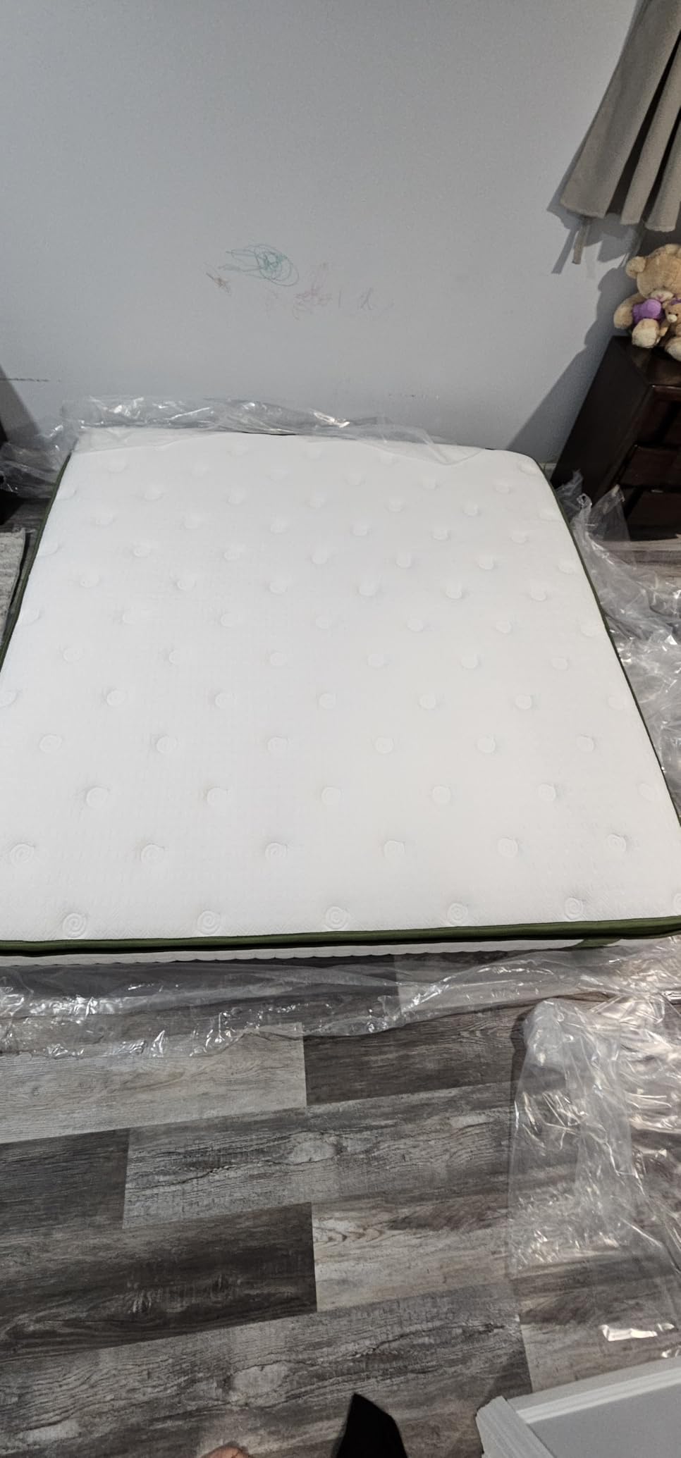 BedStory Extra Firm Queen Mattress 12 Inch, Hybrid Mattresses - Cooling Gel & Pocket Springs, Pain Relief & Zoned Lumbar Support for Side Sleepers, CertiPUR-US, Fiberglass-Free customer photo 1