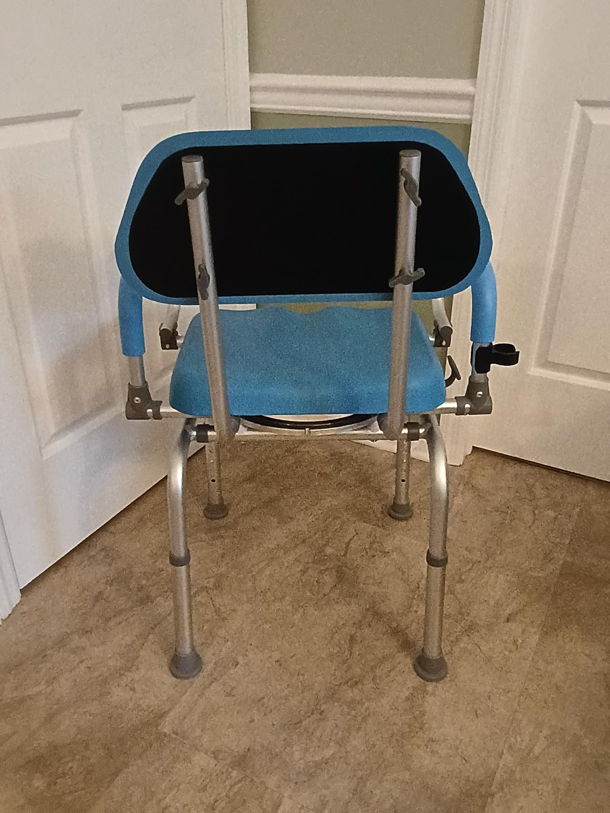Loyoda FSA/HSA Eligible Swivel Shower Chair with Arms and Backrest, 400 lbs | Shower Chair for Elderly and Disabled with Padded Pivoting Arms & Height Adjustment - Great for Seniors and the Disabled customer photo 2