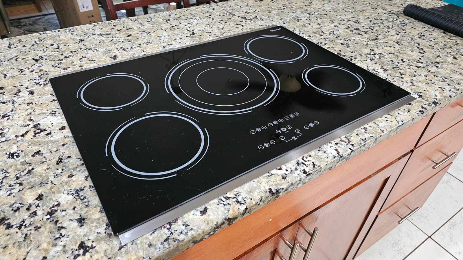 30 Inch Electric Cooktop 9000W Built-in 5 Burner 240V Hard Wired | Cut-out Size: 29.13