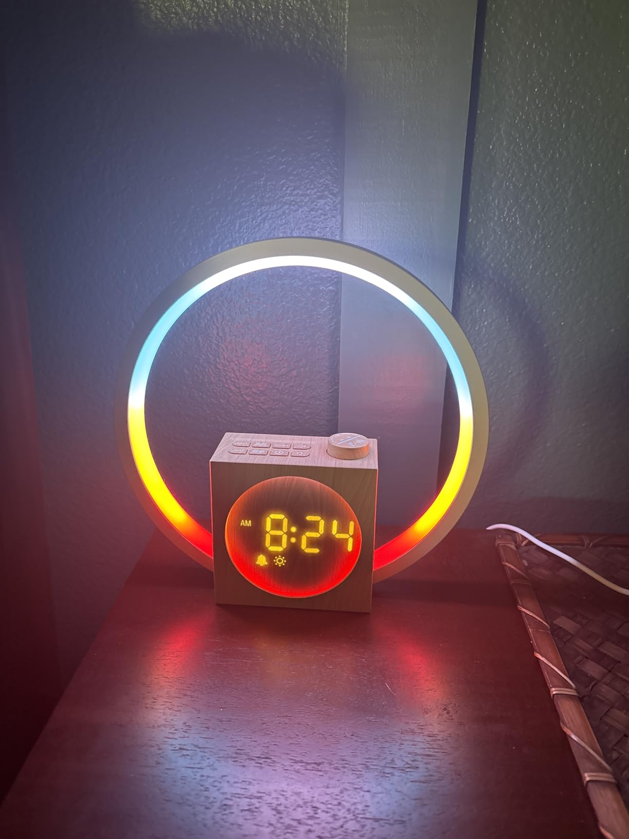 Wake Up Light Sunrise Alarm Clock for Bedrooms with Touch Control | White Noise Machine with 30 Soothing Sounds, Dynamic Night Light, Snooze, Bedside Clock for Heavy Sleepers Adults Kids customer photo 2