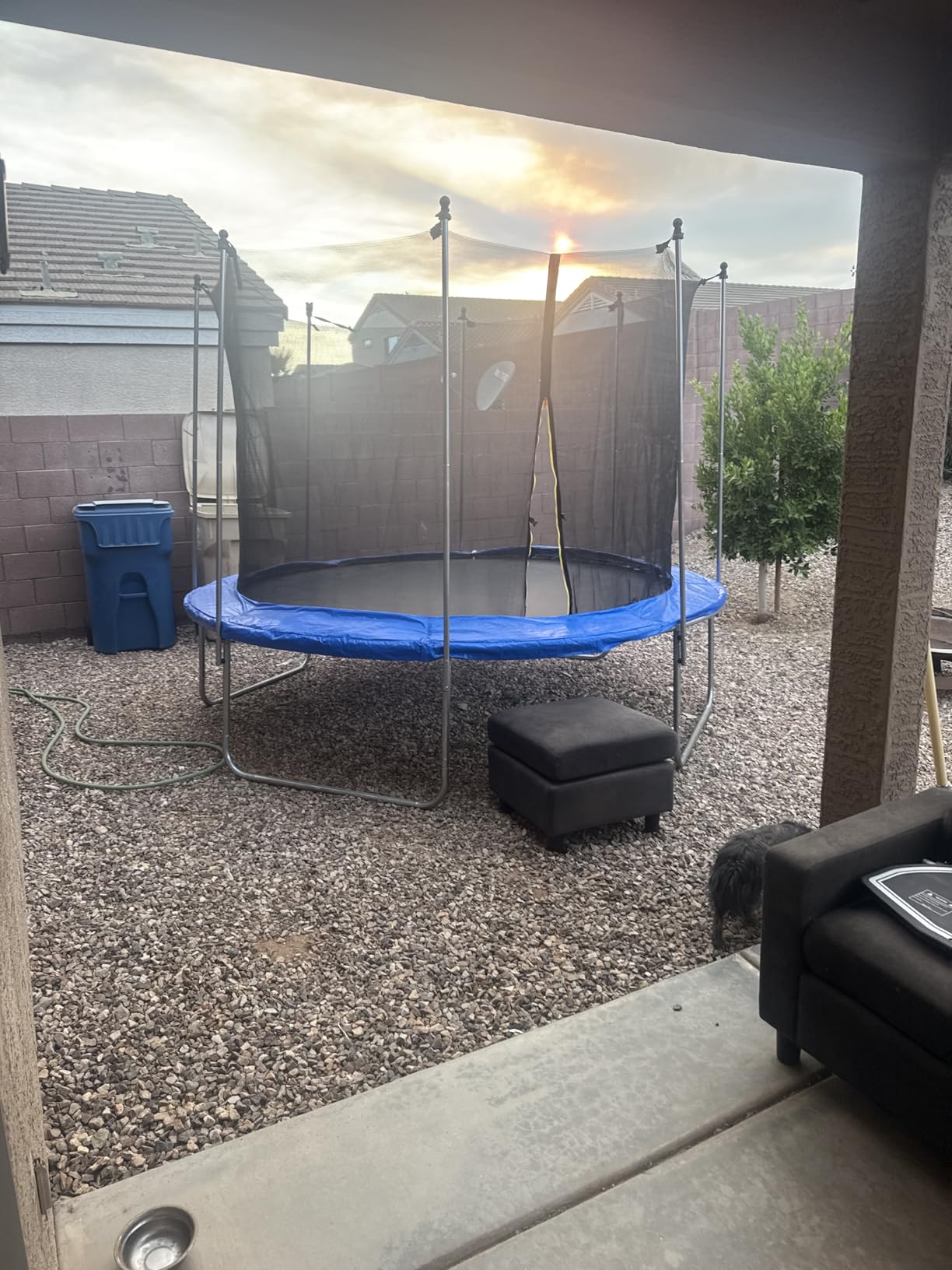 Trampoline with Net Trampoline Outdoor for Kids 10-14FT | ASTM Approved Kids Trampoline with Basketball Hoop, Galvanized Spring, Portable Ladder for Backyard customer photo 1