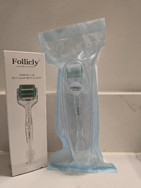 Derma Roller - Professional Microneedling Tool for Hair, Skin & Face - 192 Authentic Titanium Microneedles - Premium At Home Beauty Care - Includes Free Protective Storage Case customer photo 2