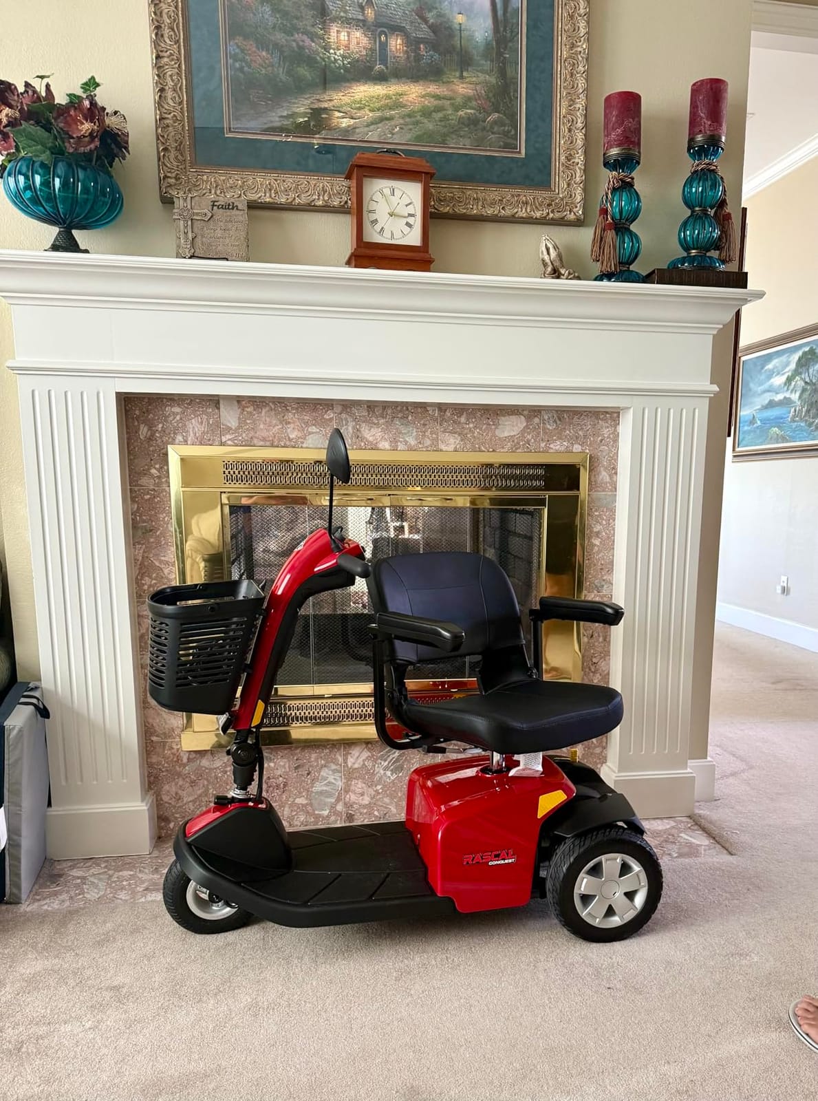 Rascal Conquest 4-Wheel Heavy-Duty Outdoor Mobility Scooter, Long-Range Battery-Powered Electric Travel, 350lb Capacity, Battery Included customer photo 1