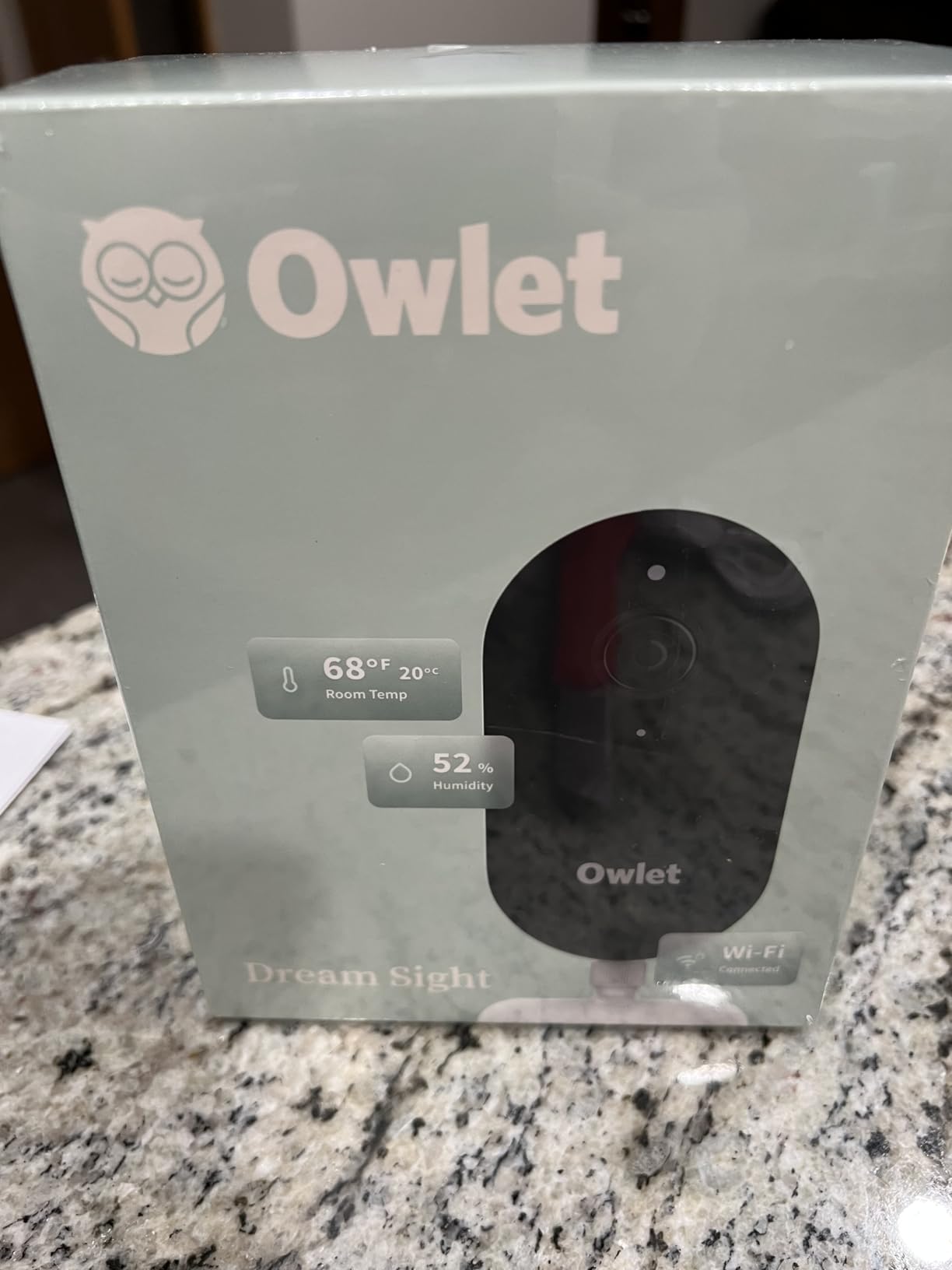 Owlet Dream Sight Smart Baby Monitor - 2K HD WiFi Camera, Cry Alerts, Custom Notifications For Motion and Room Temp, Night Vision, Two-Way Talk, Secure WiFi Encryption, Dream Sock Compatible customer photo 1