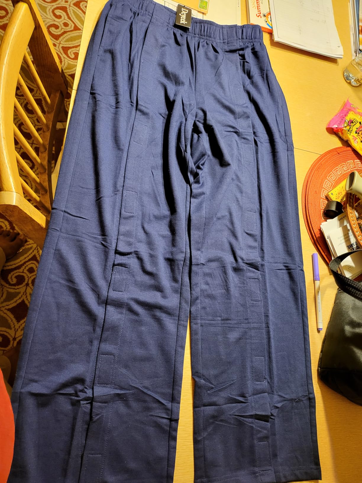Deyeek Women's Tear Away Pants with Pockets Easy Access Adaptive Pants Post Hip Knee Leg Surgery Breakaway Lounge Sweatpants customer photo 2