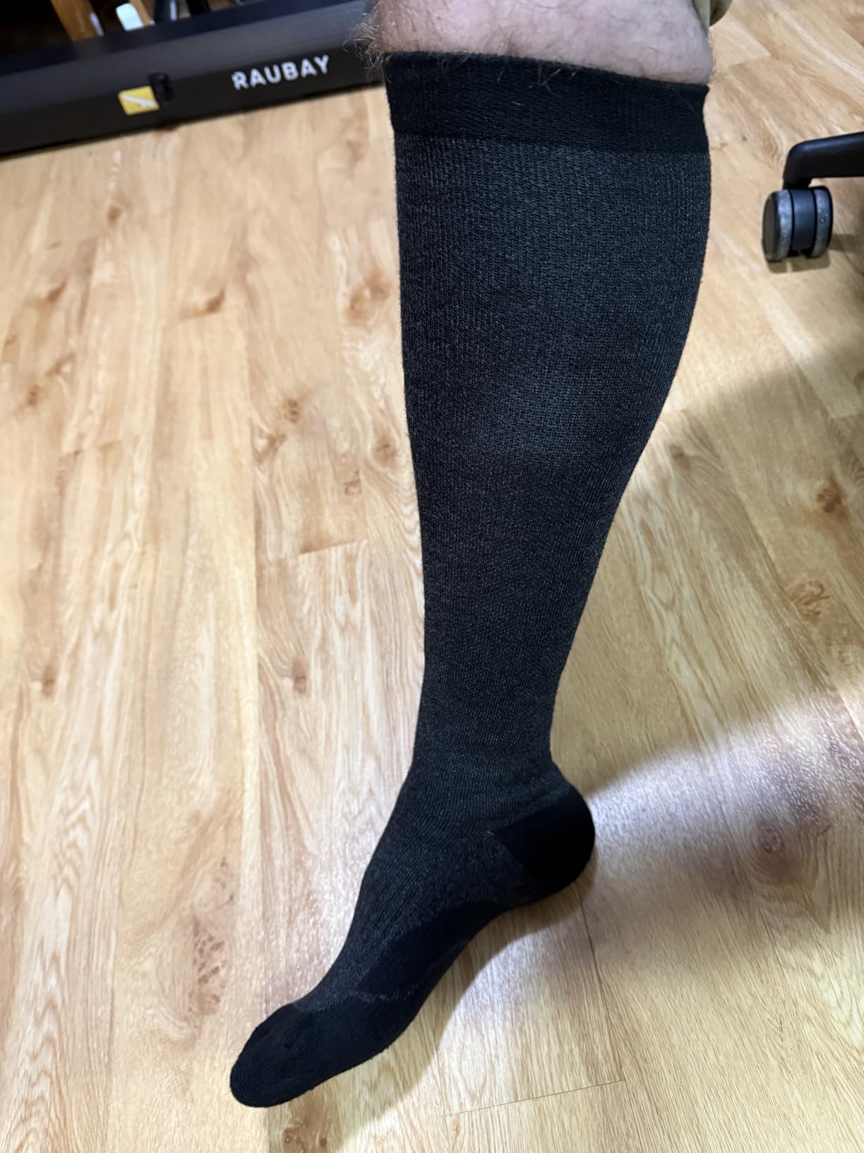 Merino Wool Compression Socks for Women Men 15-20 mmHg for flying customer photo 1