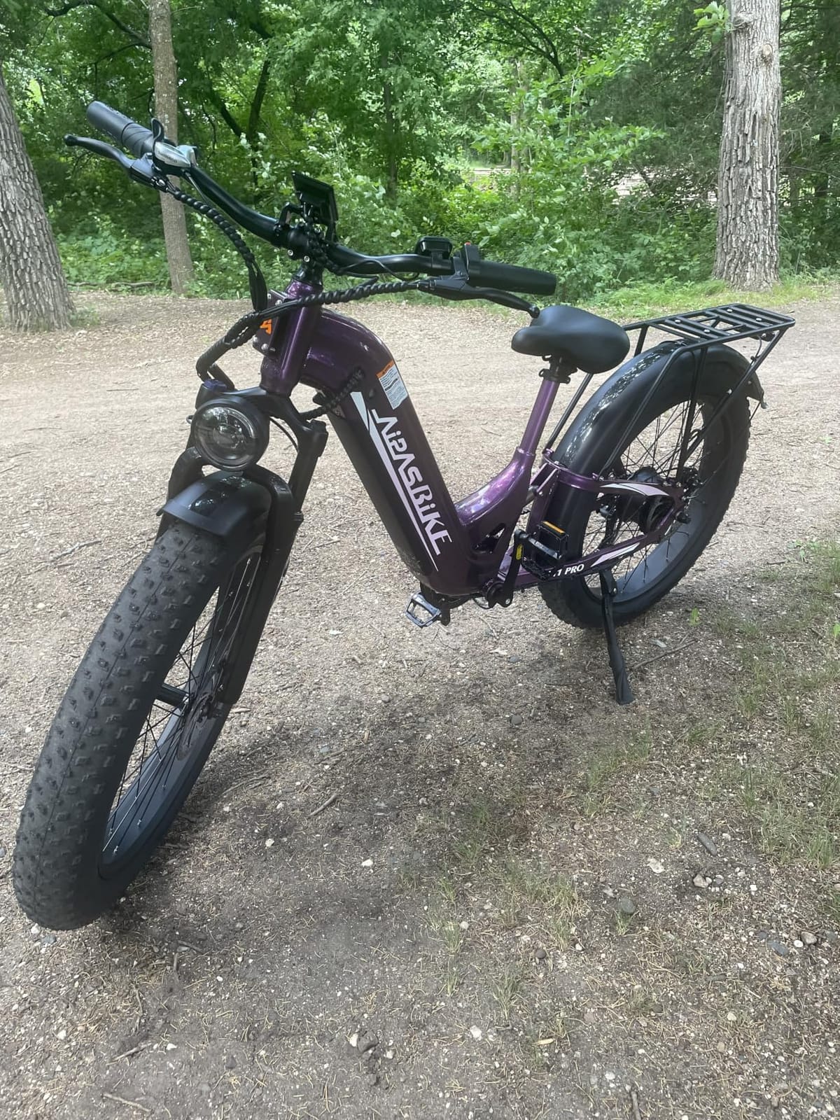 Aipas M1 Pro Electric Bike for Adults, 26 x 4 Fat Tires, 48V 17.5Ah Battery | Dual Suspension, 1800W Peak Motor, Up to 85 Miles, Step-Thru for Commutes & Trails, SGS Certified to UL 2849 for M1 Pro E-Bike customer photo 2