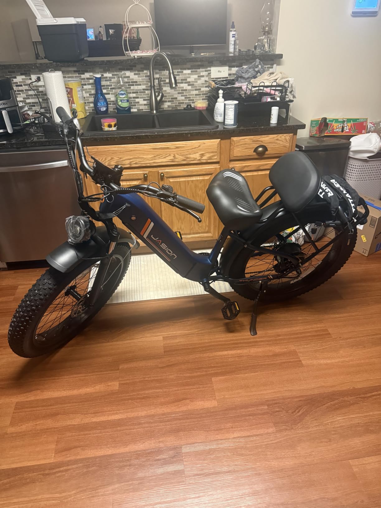 Jasion Thunder Electric Bike, 1800W Peak Ebikes for Adults, 26