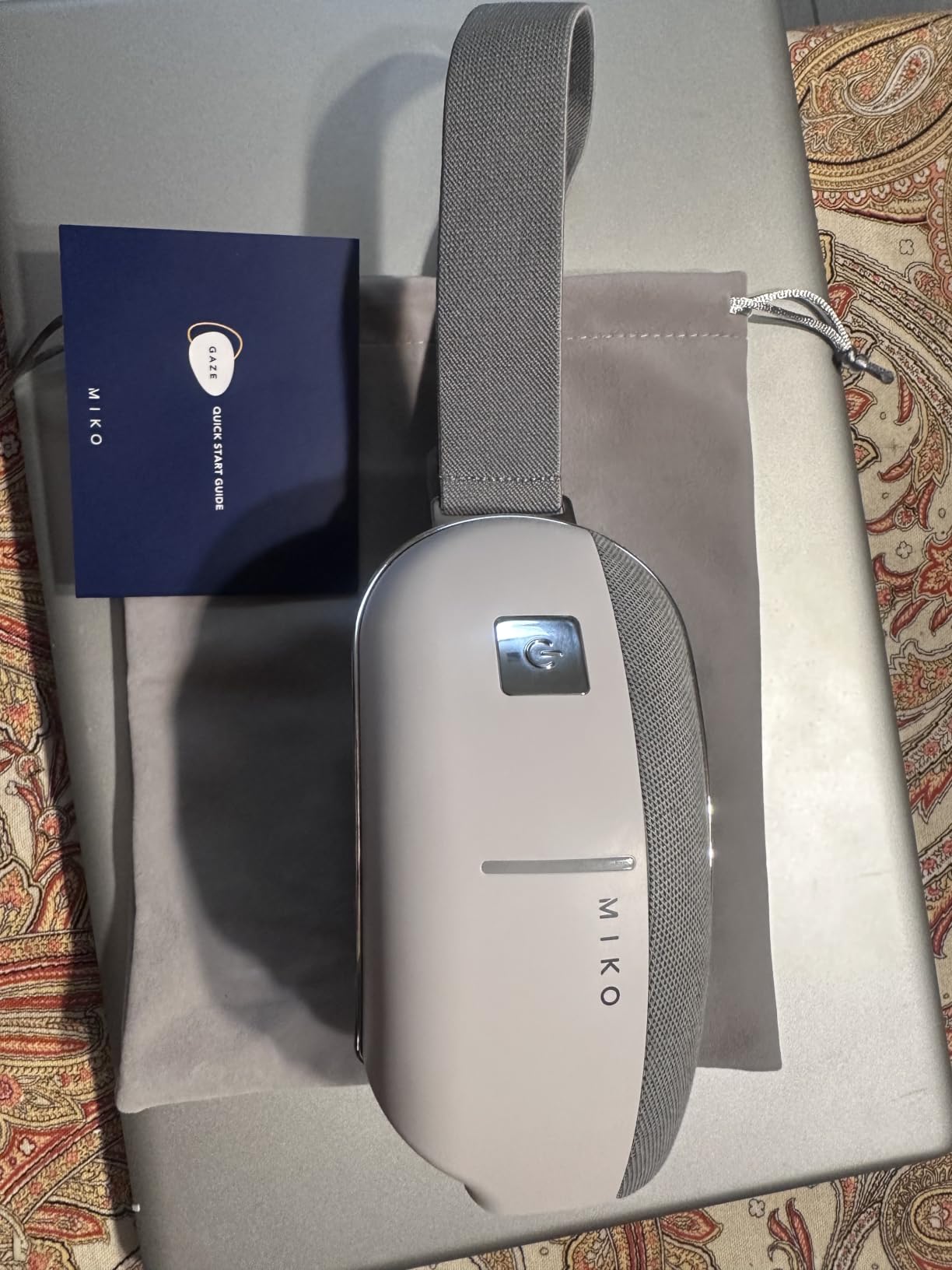 MIKO Gaze Eye Massager with Heat and Air Compression | 4 massage modes, Bluetooth music & up to 120-minute cordless use; helps relieve eye strain, headaches and tension customer photo 1