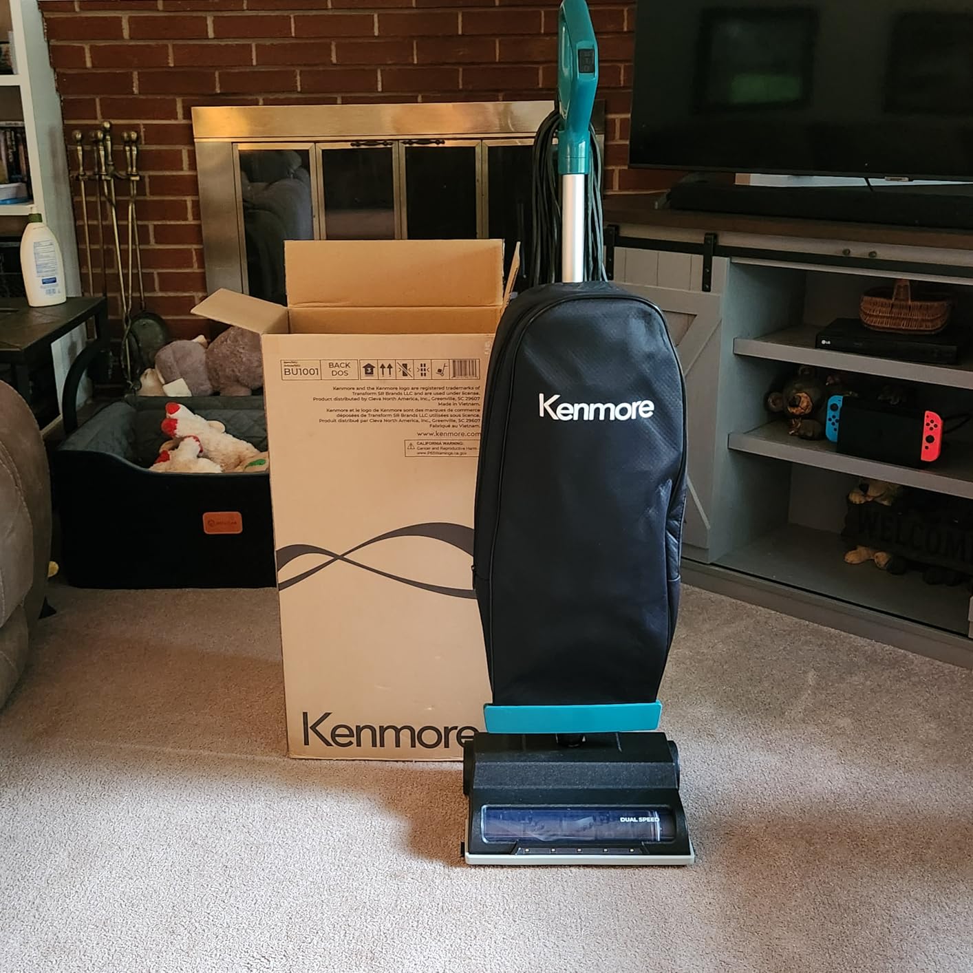 Kenmore BU1001 B200 Series Commercial Grade Vacuum Cleaner Lightweight 14L Capacity Bagged Upright Vac with LED Headlight and 2-Speed Setting Powerful Suction for Pets, Carpets & Hard Floor, Black customer photo 1