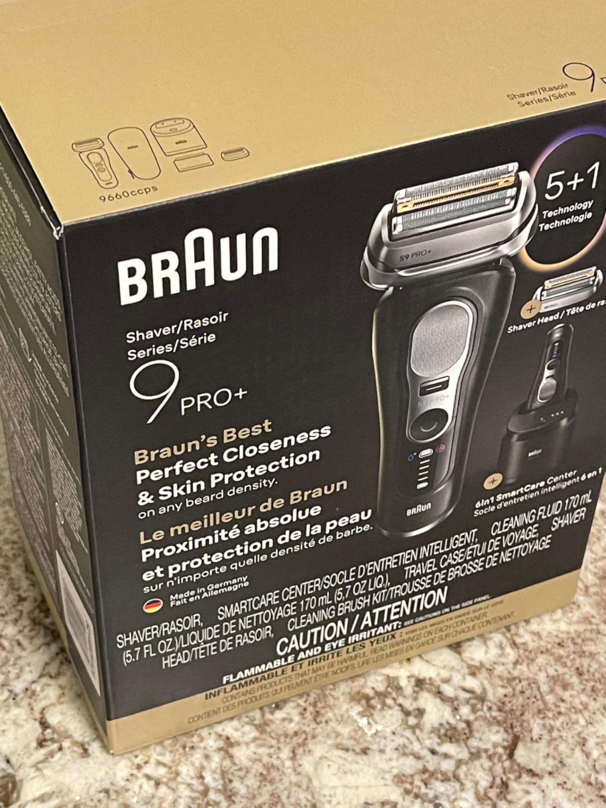 Braun Series 9 PRO+ Electric Shaver for Men, Wet & Dry Foil Razor, 6-in-1 SmartCare Center, Built-in Precision ProTrimmer, Replacement Head, Travel Case customer photo 1