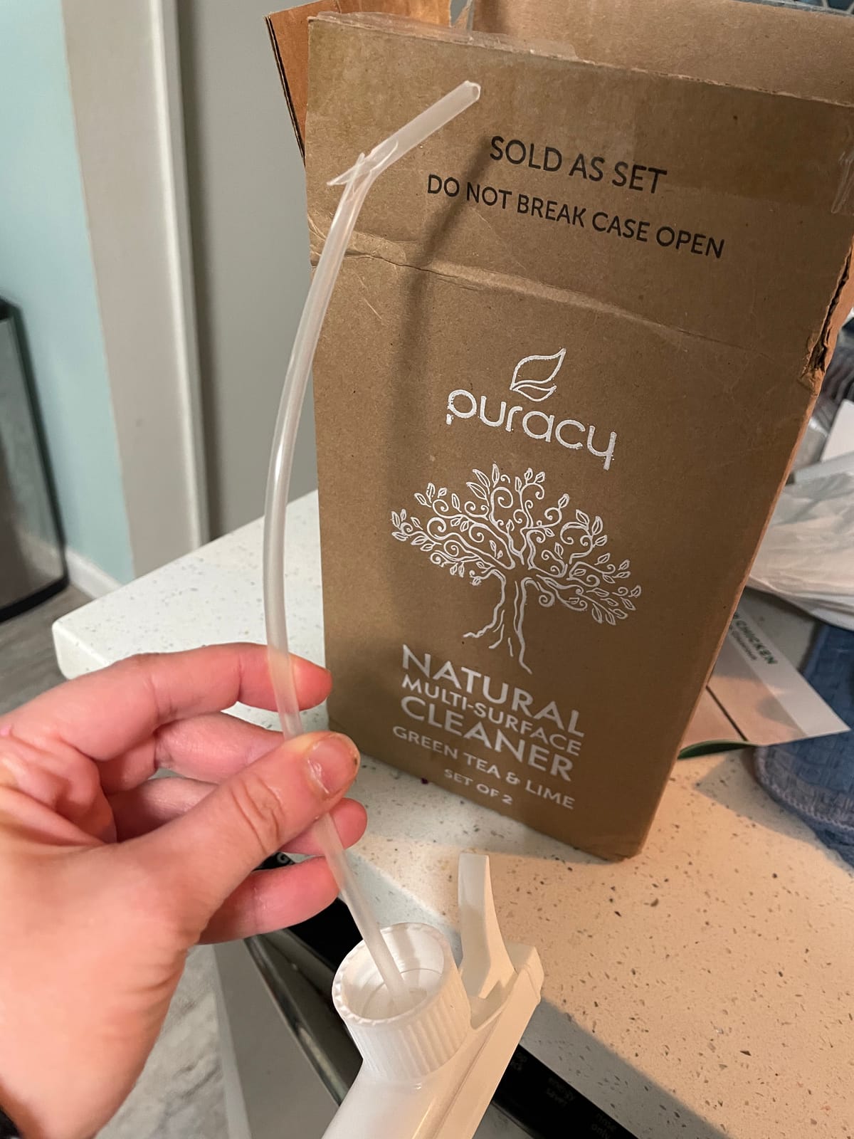 Puracy Wood Floor Cleaner Concentrate - pH Neutral Plant-Powered Hardwood All Purpose Cleaner - Residue-Free Non-Sticky Cleaning Solution As Seen on TikTok (Blue Sage & Driftwood, 16 fl oz) customer photo 1