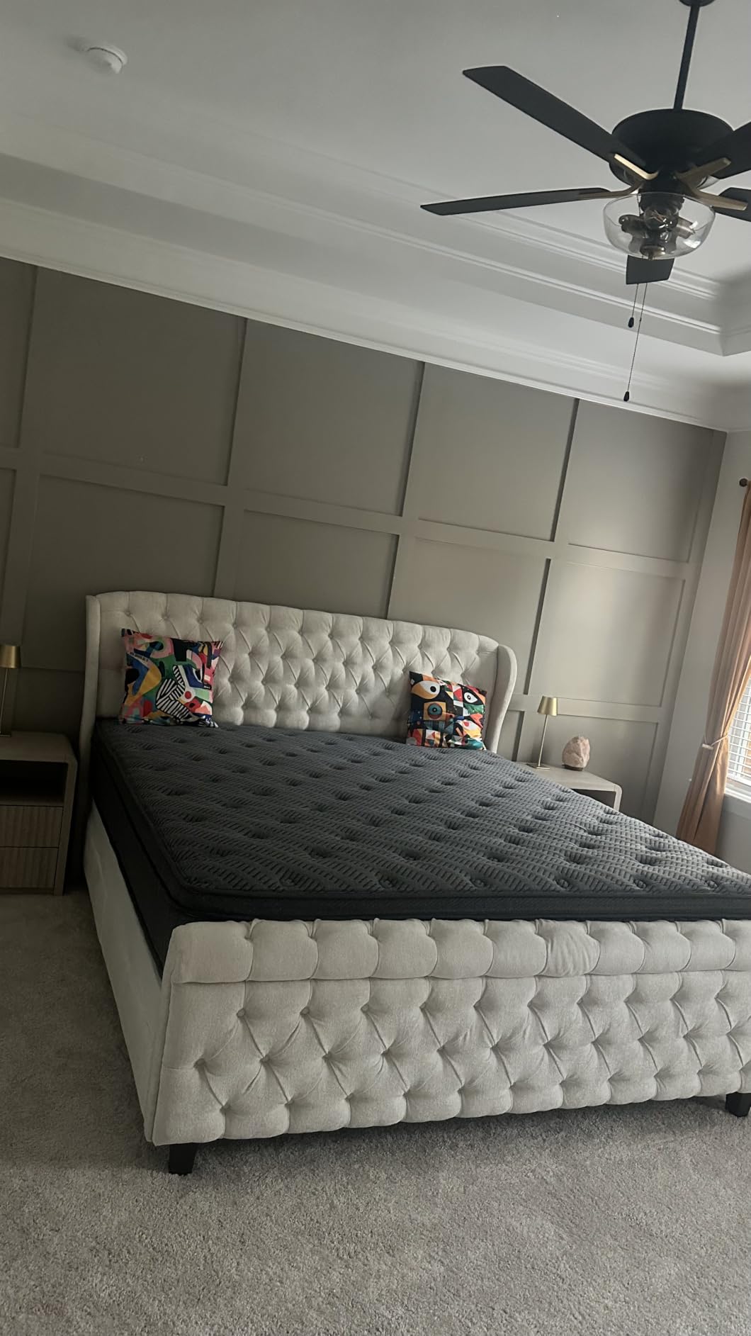 inight King Size Cooling Hybrid Mattress, 12 Inch Medium Firm, Pocket Coils customer photo 2