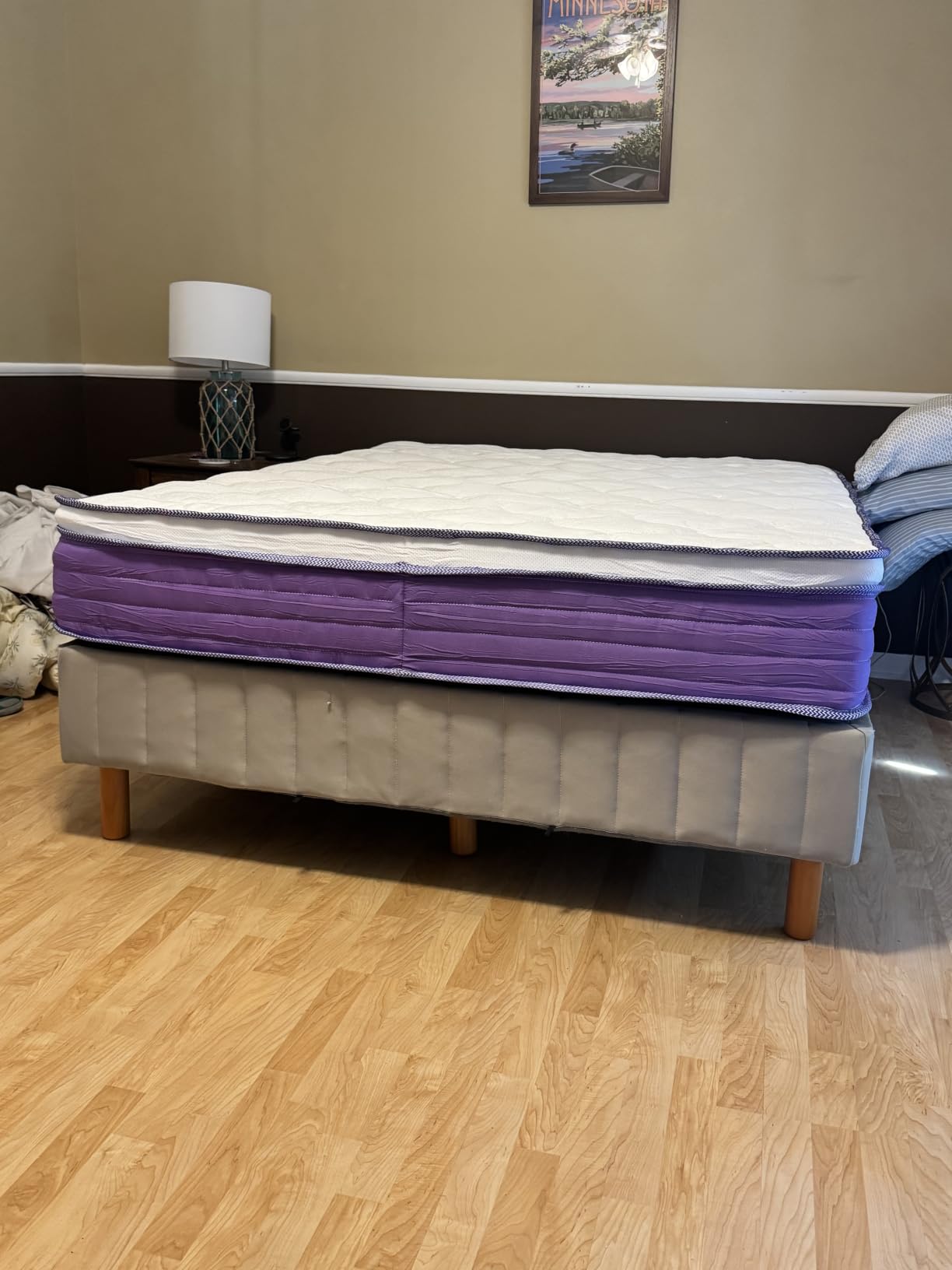 Queen Mattress, 12 Inch Queen Size Mattress in a Box, Hybrid Memory Foam with Pocket Springs for Motion Isolation customer photo 2