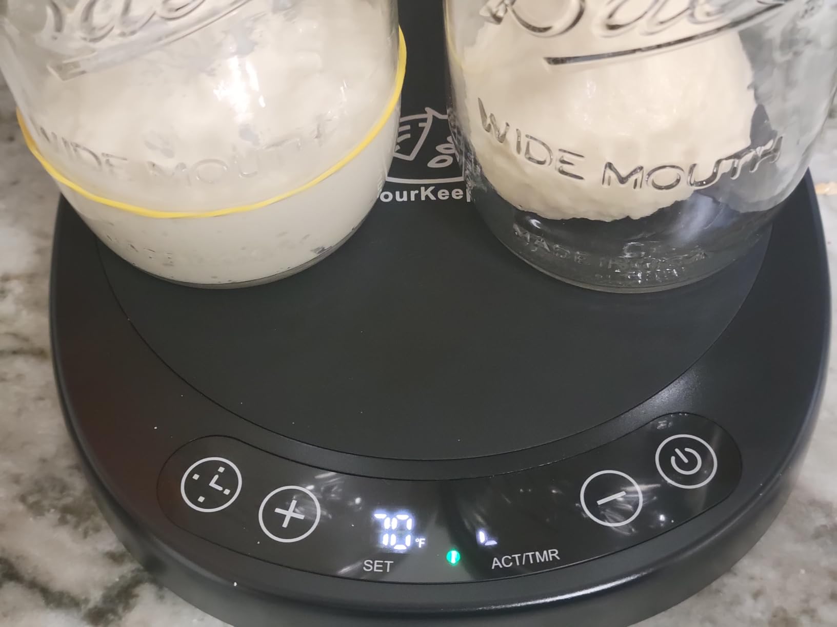 SourKeeper, Larger 2-in-1 Sourdough Starter Warmer Pro - 2026 Upgrade Heating Plate, Dough Temp Probe, 1°F Control (70-110°F), 24H Timer, Real-Time Monitoring, for Beginner Bakers customer photo 2