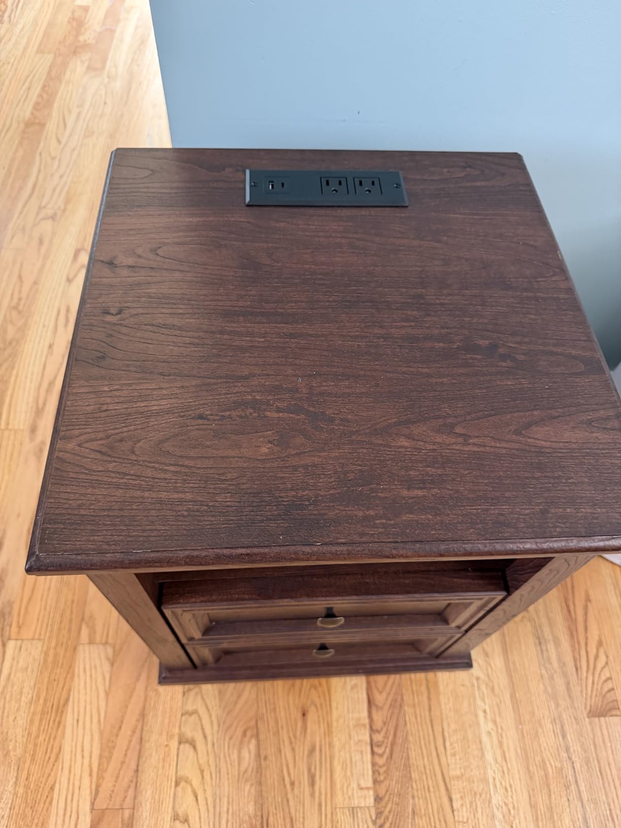 SAVOR LIFE Farmhouse 5 Drawer Dresser for Bedroom, Walnut | 45
