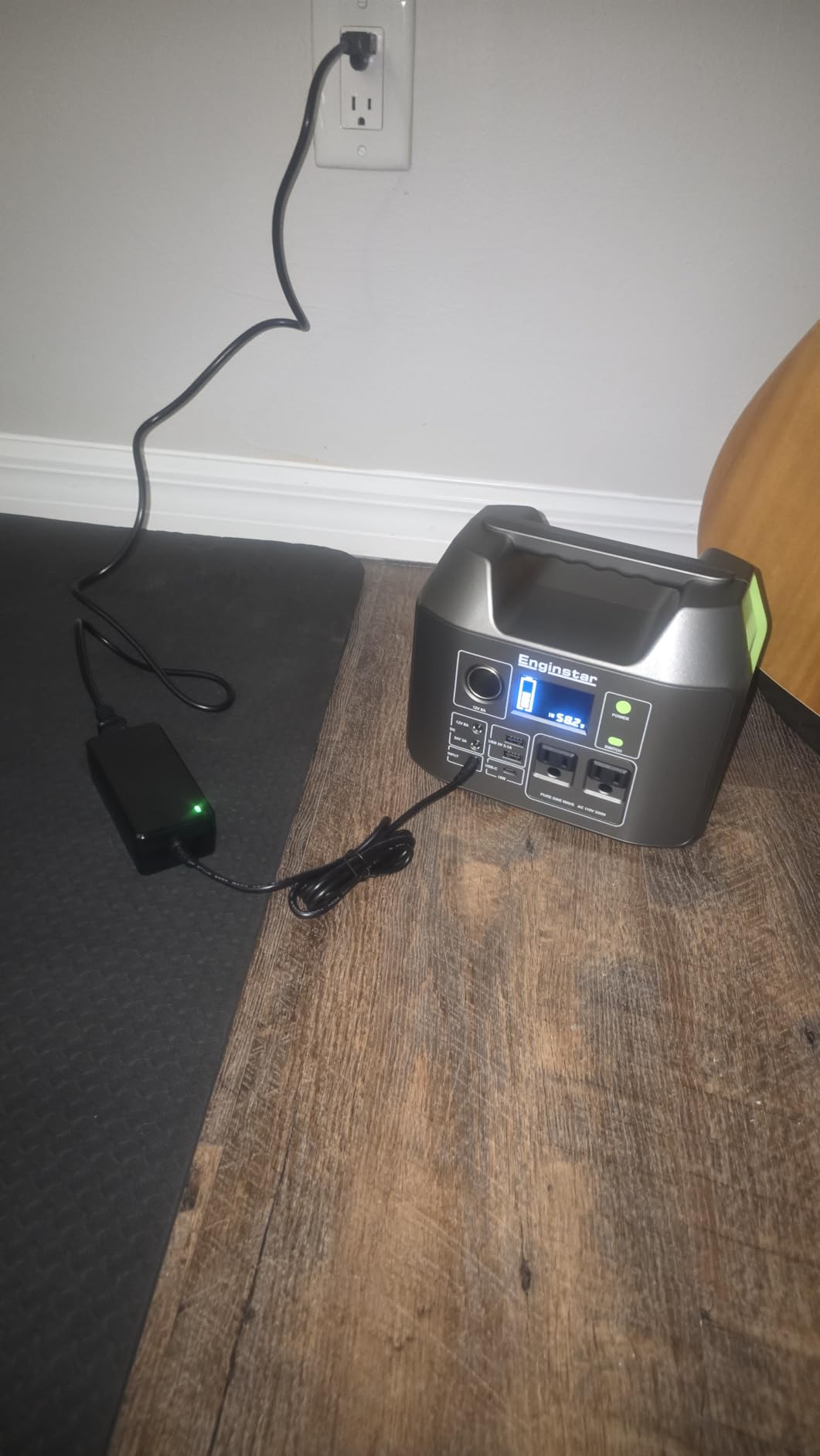 EnginStar Portable Power Station 300W 296Wh Solar Generator | Pure Sine Wave AC Outlet for Outdoors Camping Travel and Emergency Blackout, 80000mAh Backup Battery Power Supply for CPAP customer photo 1