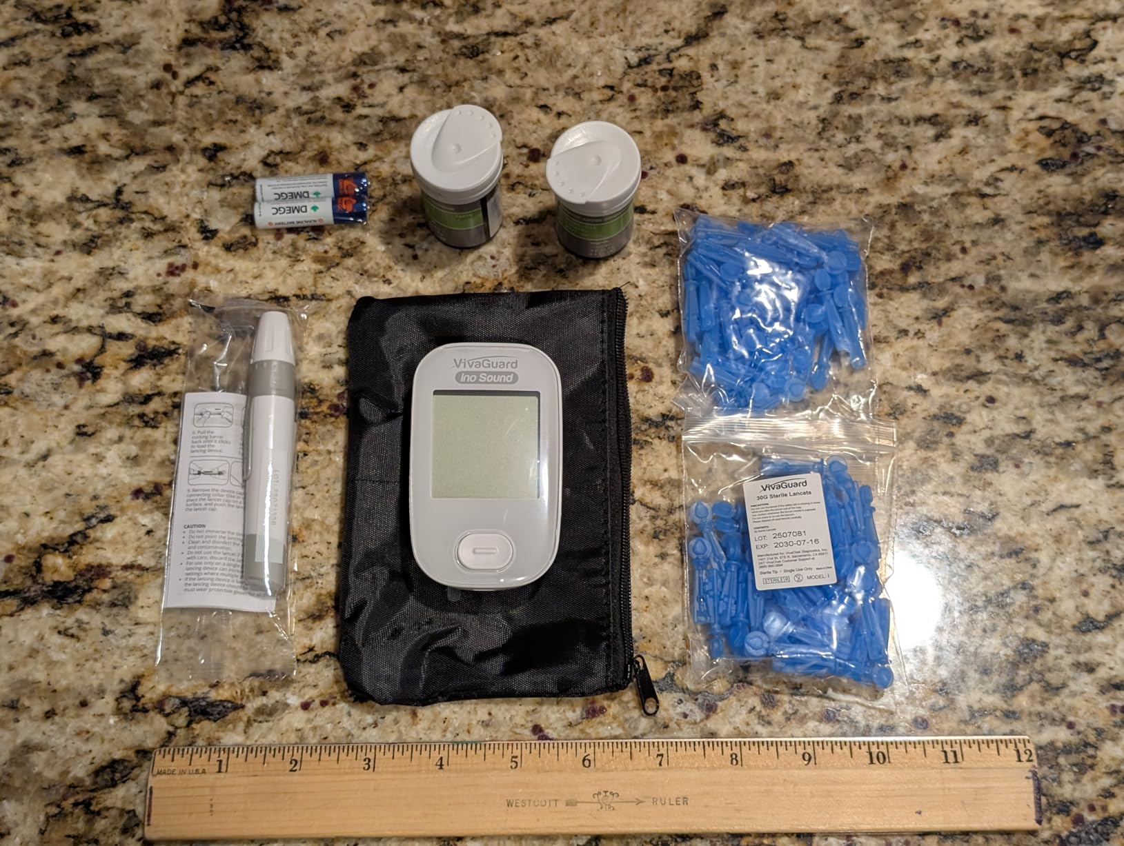 VivaGuard VGM26 Talking Blood Glucose Monitor Kit, 100 Strips & 100 Lancets | Voice Guidance for Senior and Poor Vision, 1000 Large Memory, No Coding, Large Display, FDA-Cleared FSA & HSA Eligible customer photo 2