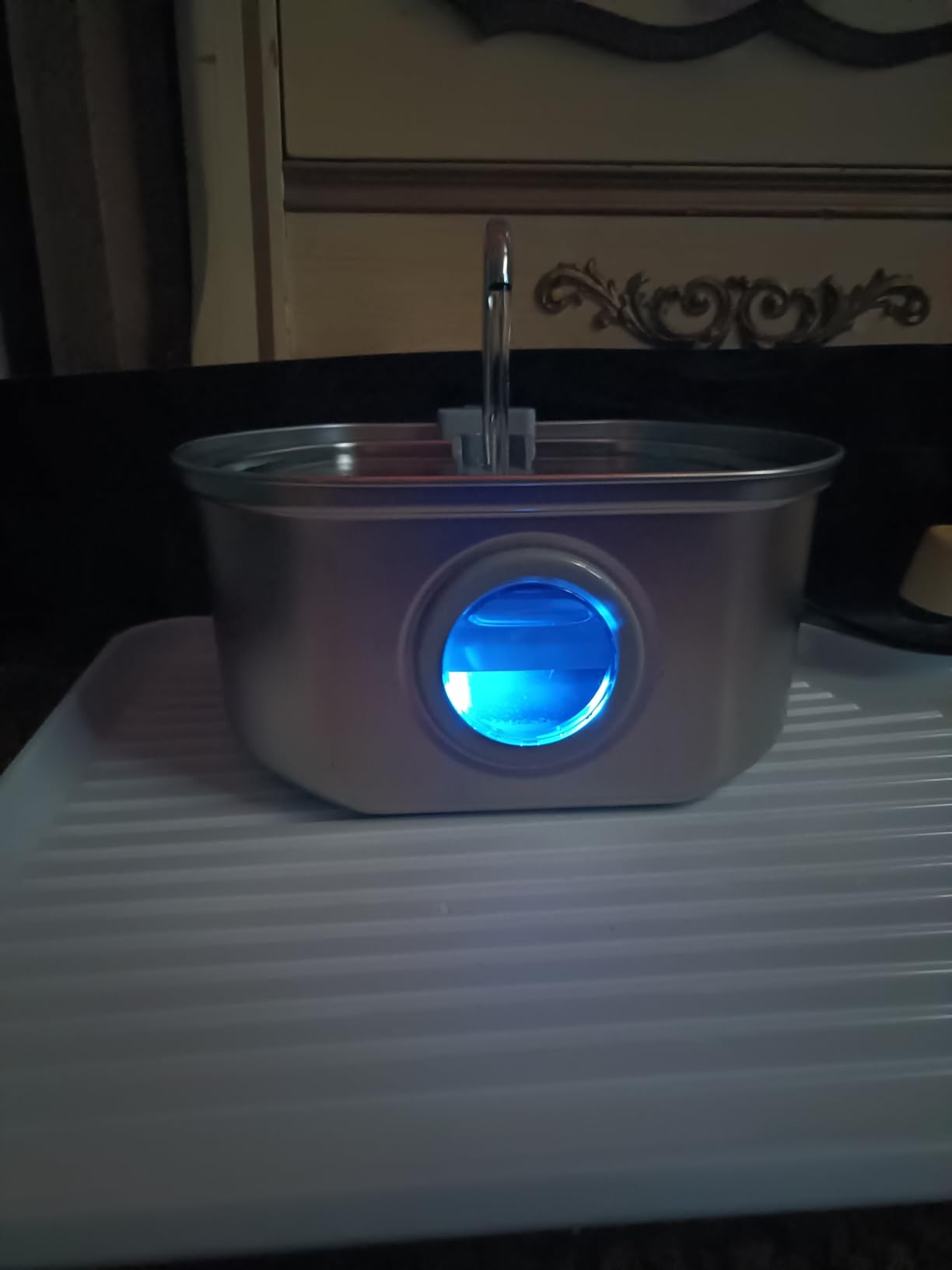 Cat Water Fountain Stainless Steel: 74oz/2.2L Cat Fountain for Drinking | Pet Water Fountain Inside - Automatic Dog Watering Dispenser Bowl customer photo 1