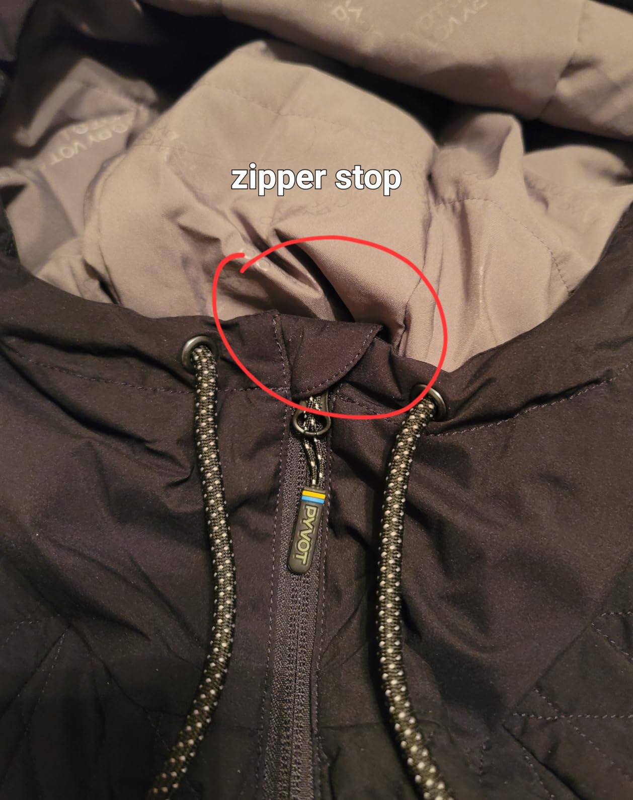 PYVOT Men's Output Hooded Jacket, Quilted Sensory Weighted Apparel customer photo 2
